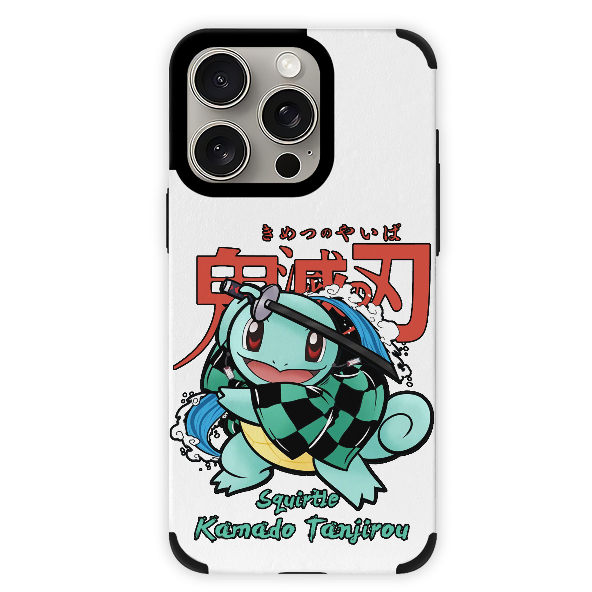 （画像用） 鬼滅の刃 竈門 炭治郎／かまど たんじろう Kamado Tanjirou 【iPhone15ProMax対応】 PUレザー スマホケース 耐衝撃＆黄変防止