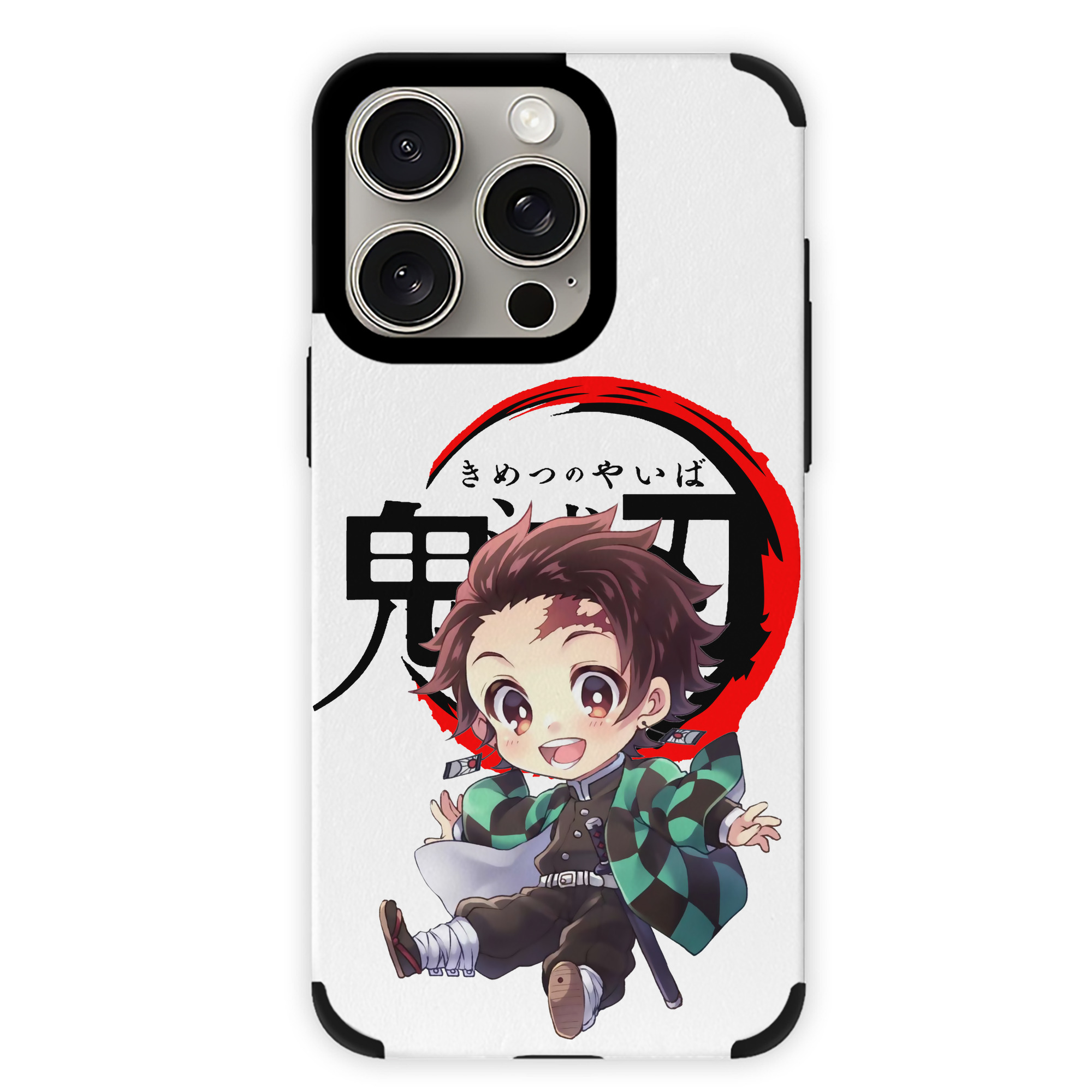 （画像用） 鬼滅の刃 竈門 炭治郎／かまど たんじろう Kamado Tanjirou 【iPhone15ProMax対応】 PUレザー スマホケース 耐衝撃＆黄変防止