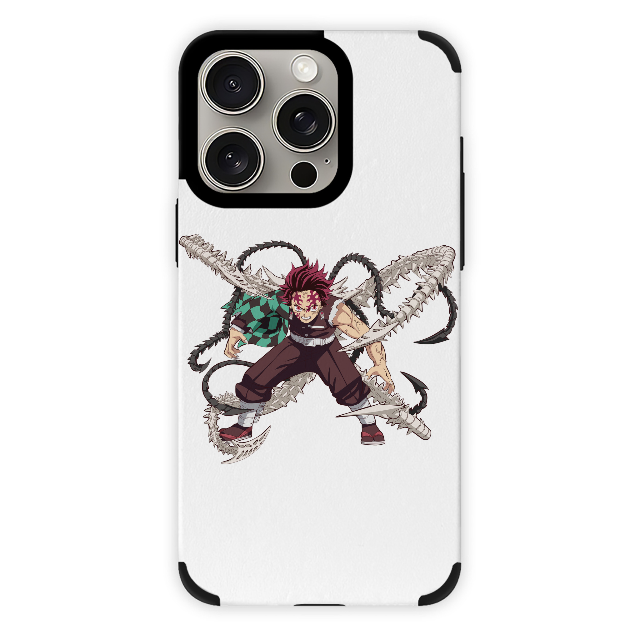 （画像用） 鬼滅の刃 竈門 炭治郎／かまど たんじろう Kamado Tanjirou 【iPhone15ProMax対応】 PUレザー スマホケース 耐衝撃＆黄変防止