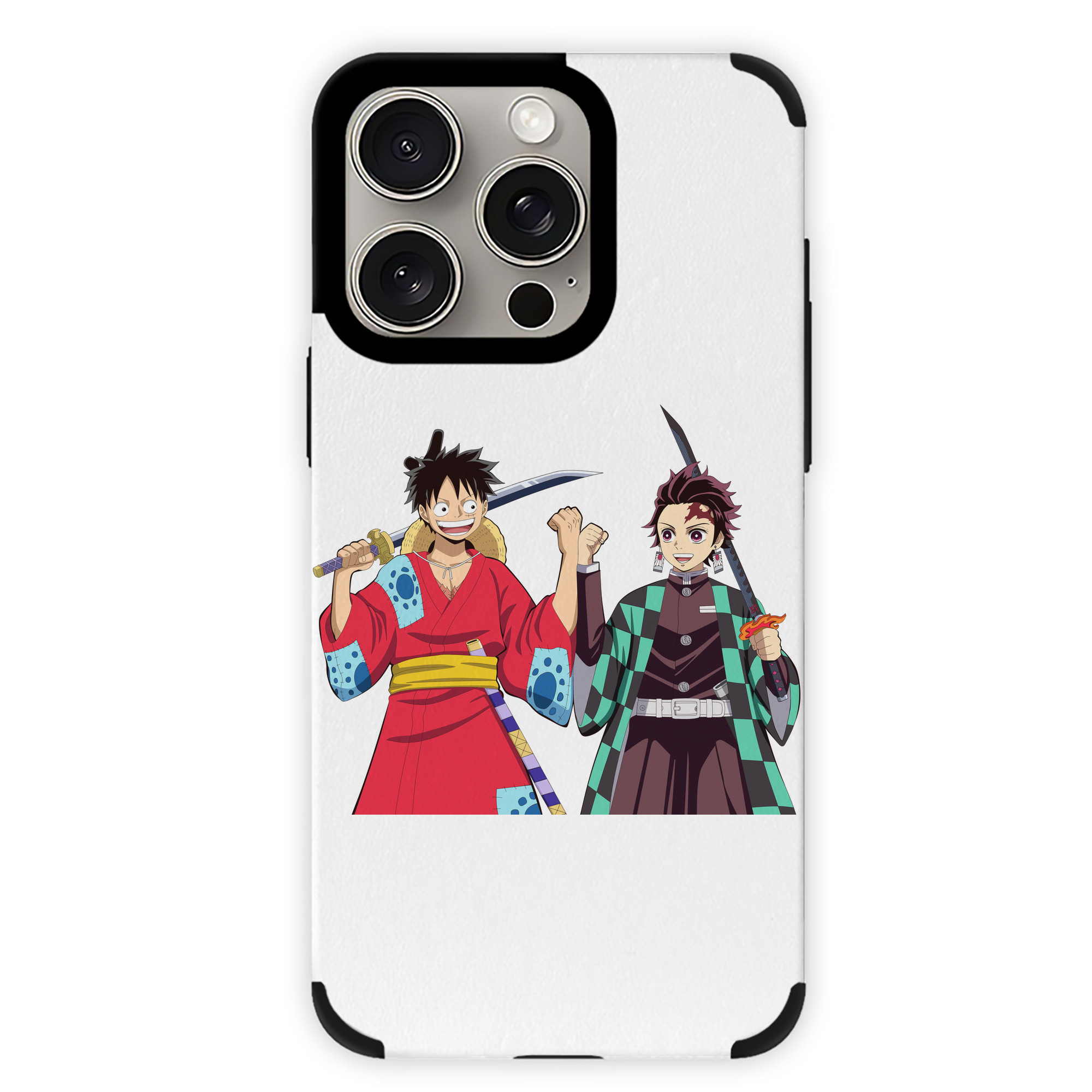 （画像用） 鬼滅の刃 竈門 炭治郎／かまど たんじろう Kamado Tanjirou 【iPhone15ProMax対応】 PUレザー スマホケース 耐衝撃＆黄変防止