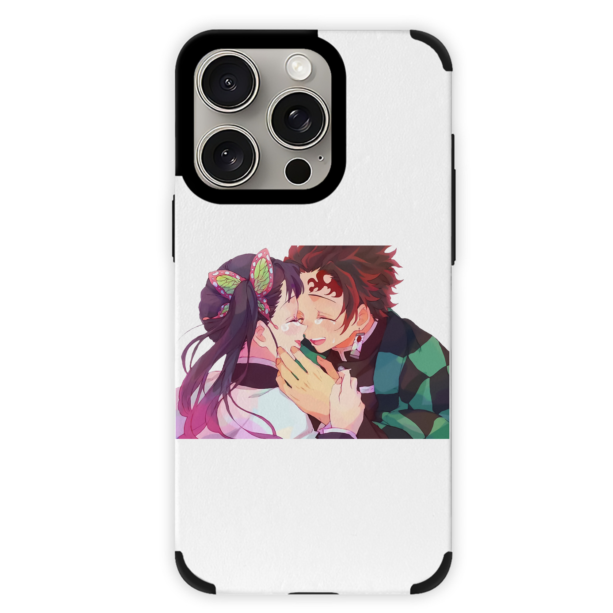 （画像用） 鬼滅の刃 竈門 炭治郎／かまど たんじろう Kamado Tanjirou 【iPhone15ProMax対応】 PUレザー スマホケース 耐衝撃＆黄変防止
