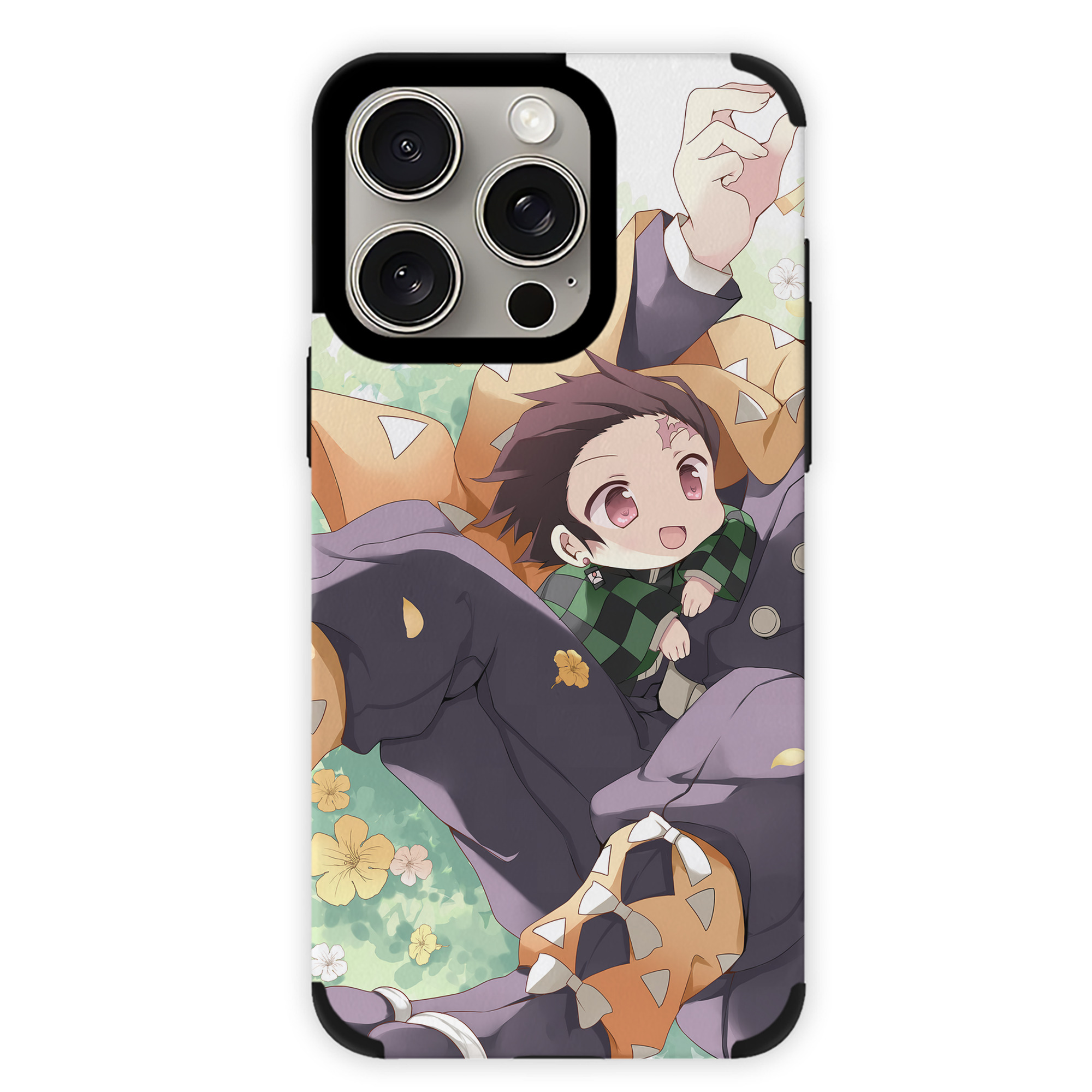 （画像用） 鬼滅の刃（きめつのやいば）竈門 炭治郎／かまど たんじろう Kamado Tanjirou 【iPhone15ProMax対応】 PUレザー スマホケース 耐衝撃＆黄変防止