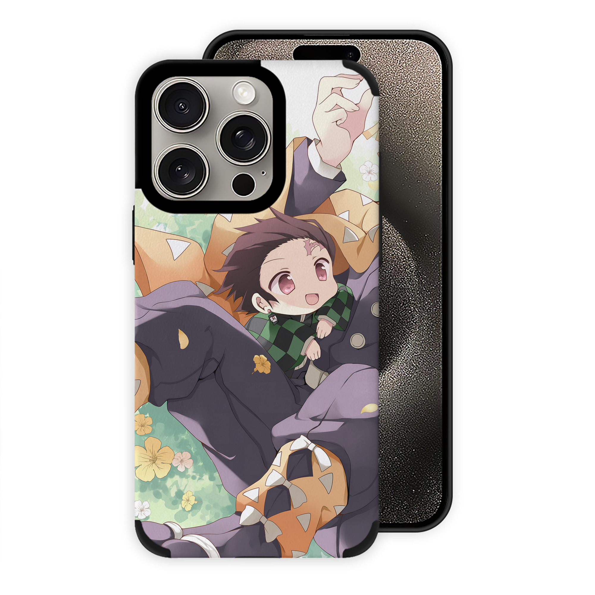（画像用） 鬼滅の刃（きめつのやいば）竈門 炭治郎／かまど たんじろう Kamado Tanjirou 【iPhone15ProMax対応】 PUレザー スマホケース 耐衝撃＆黄変防止
