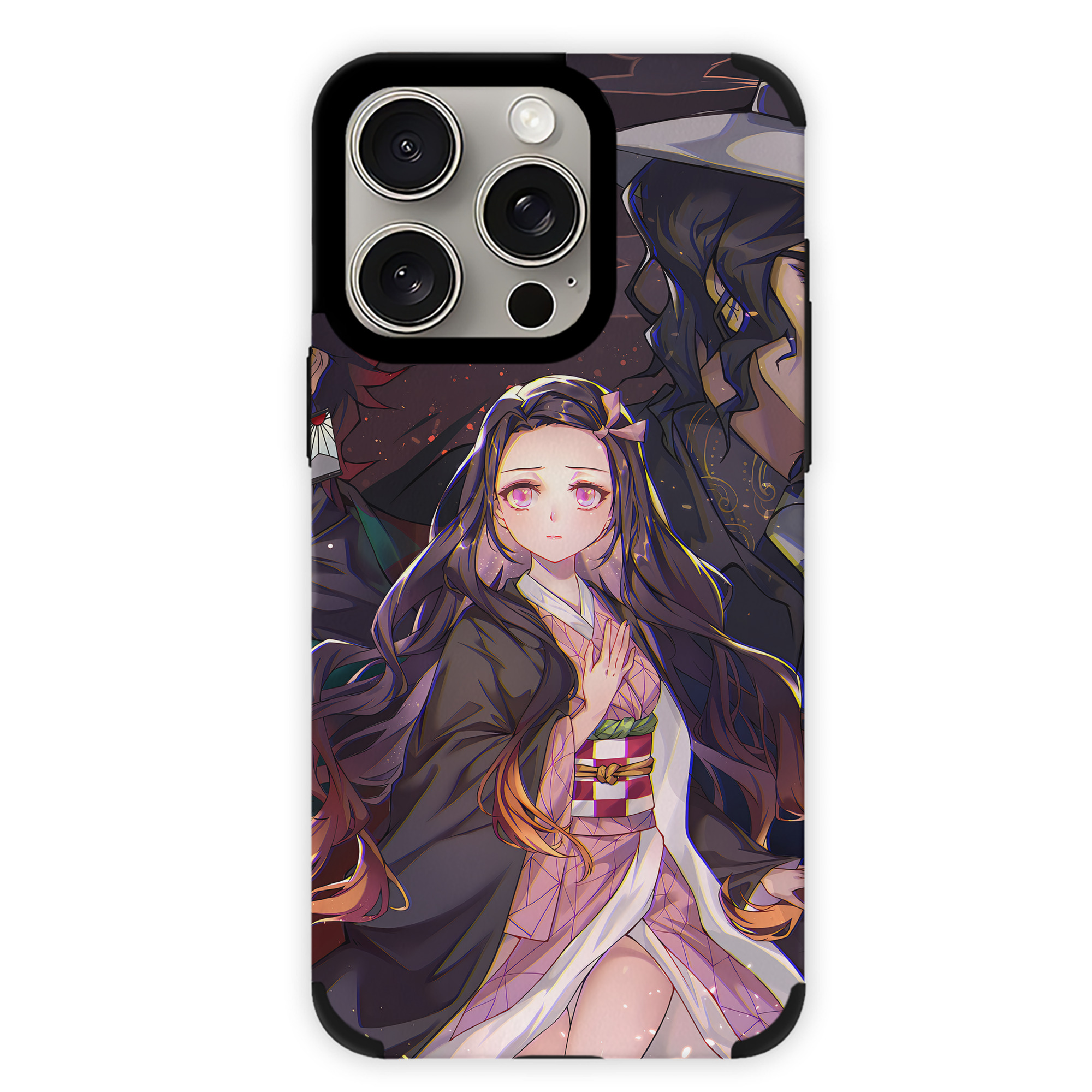 （画像用） 鬼滅の刃（きめつのやいば）竈門 炭治郎／かまど たんじろう Kamado Tanjirou 【iPhone15ProMax対応】 PUレザー スマホケース 耐衝撃＆黄変防止