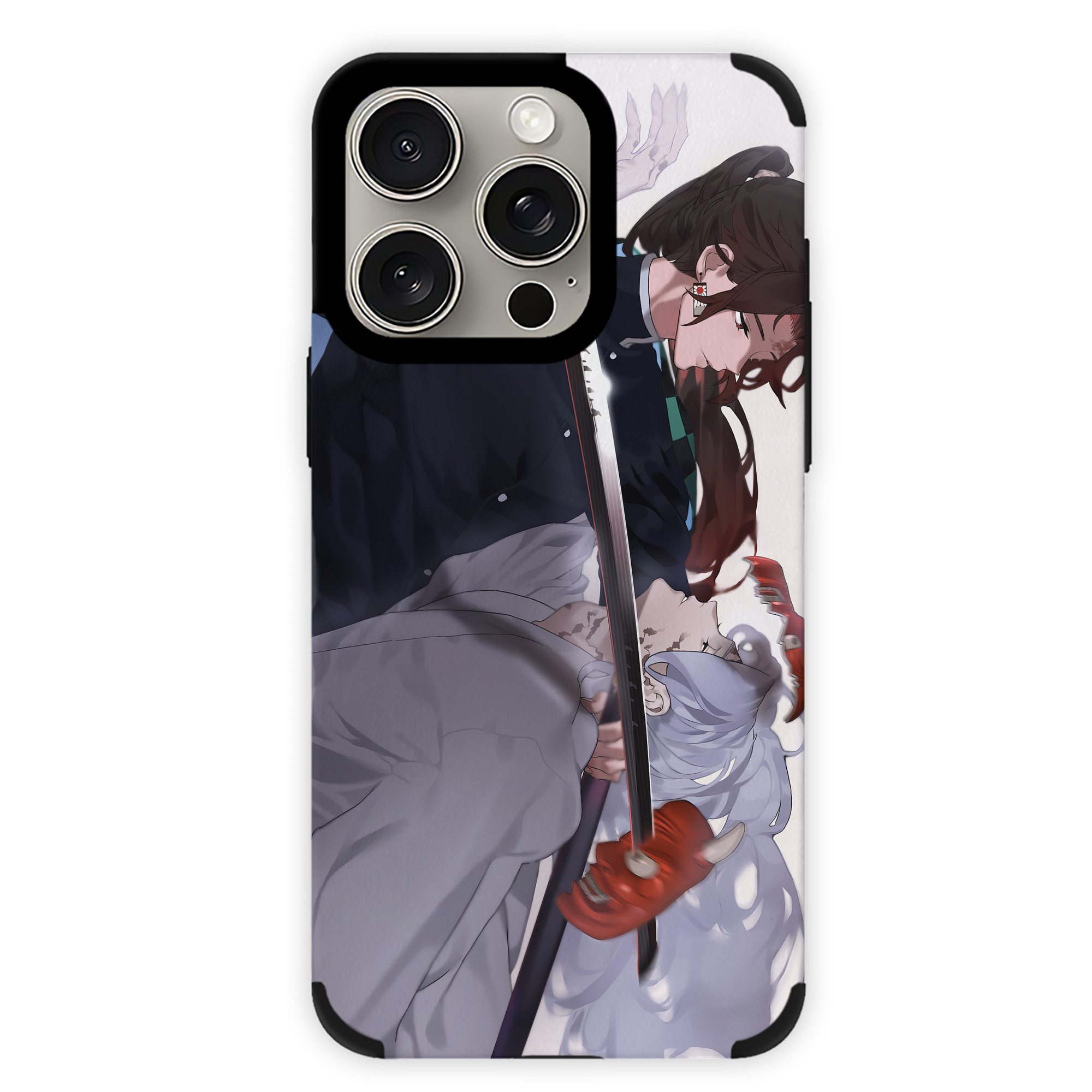 （画像用） 鬼滅の刃（きめつのやいば）竈門 炭治郎／かまど たんじろう Kamado Tanjirou 【iPhone15ProMax対応】 PUレザー スマホケース 耐衝撃＆黄変防止