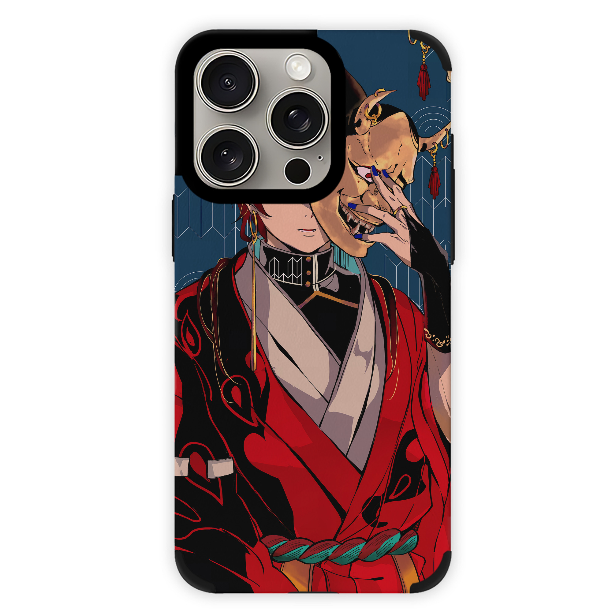 （画像用） 鬼滅の刃（きめつのやいば）竈門 炭治郎／かまど たんじろう Kamado Tanjirou 【iPhone15ProMax対応】 PUレザー スマホケース 耐衝撃＆黄変防止