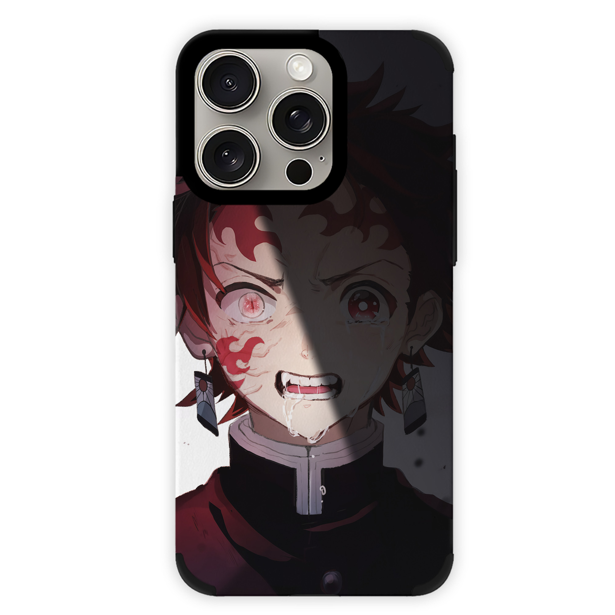 （画像用） 鬼滅の刃（きめつのやいば）竈門 炭治郎／かまど たんじろう Kamado Tanjirou 【iPhone15ProMax対応】 PUレザー スマホケース 耐衝撃＆黄変防止