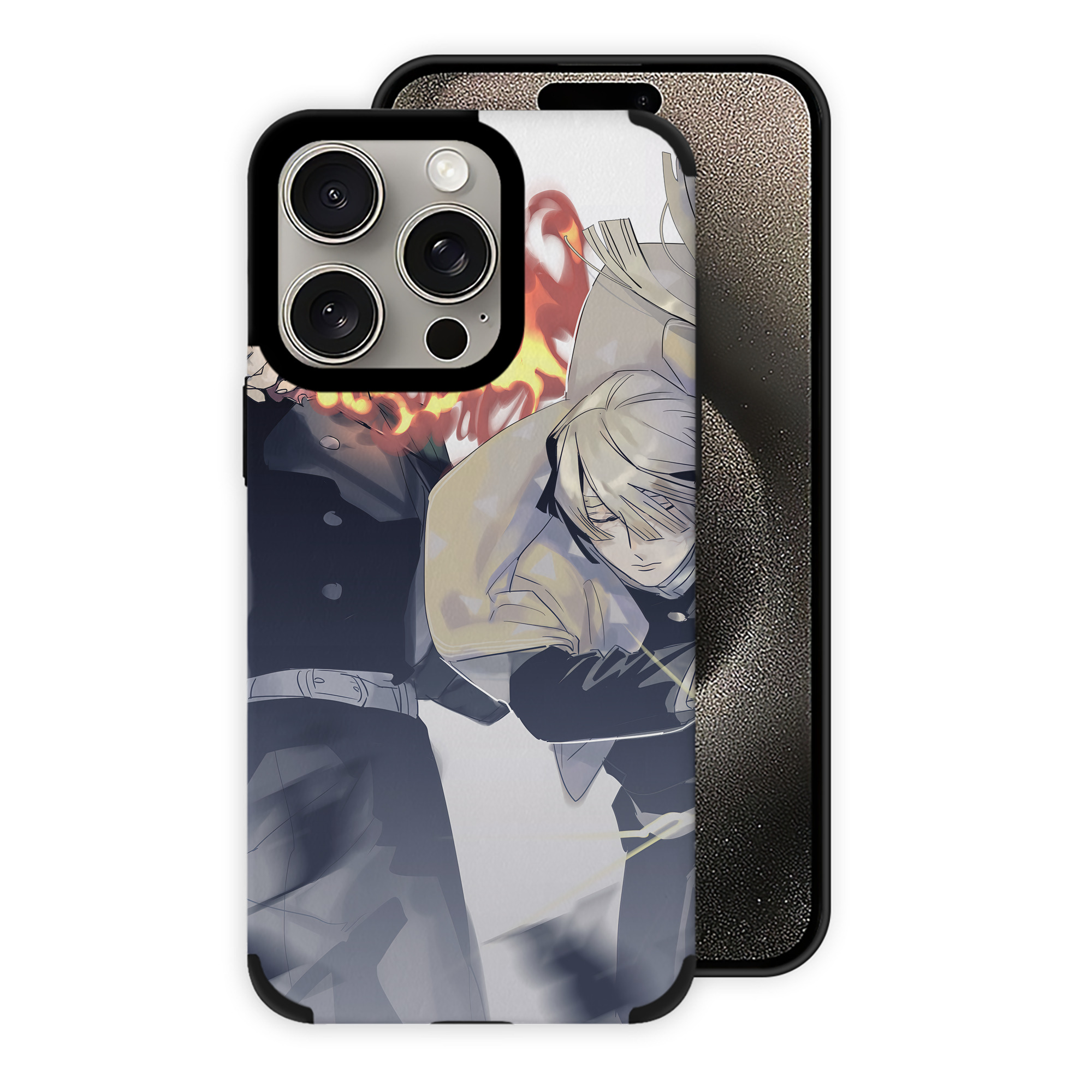 （画像用） 鬼滅の刃（きめつのやいば）竈門 炭治郎／かまど たんじろう Kamado Tanjirou 【iPhone15ProMax対応】 PUレザー スマホケース 耐衝撃＆黄変防止