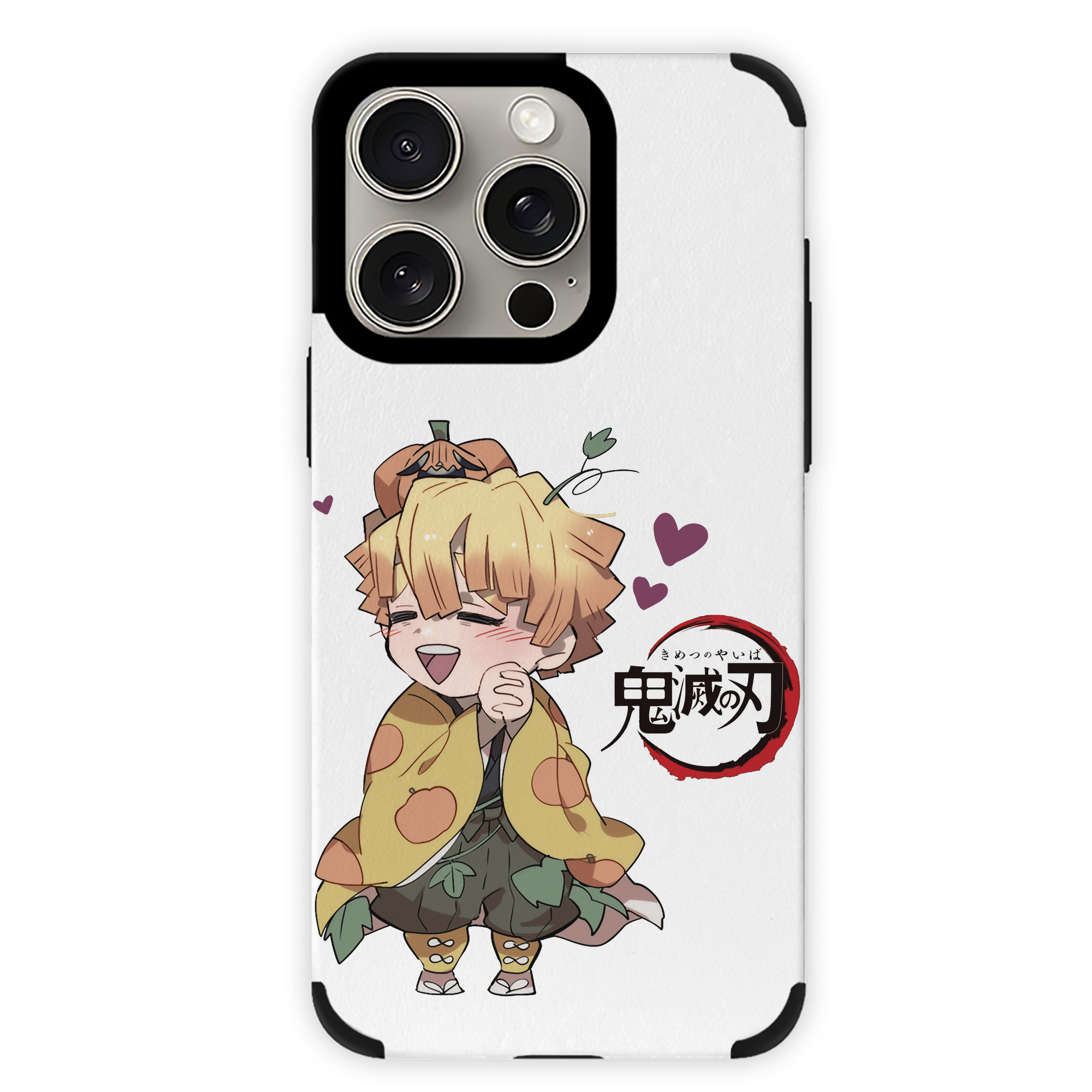 （画像用） 鬼滅の刃（きめつのやいば）我妻 善逸／あがつま ぜんいつ Agatsuma Zenitsu 【iPhone15ProMax対応】 PUレザー スマホケース 耐衝撃＆黄変防止