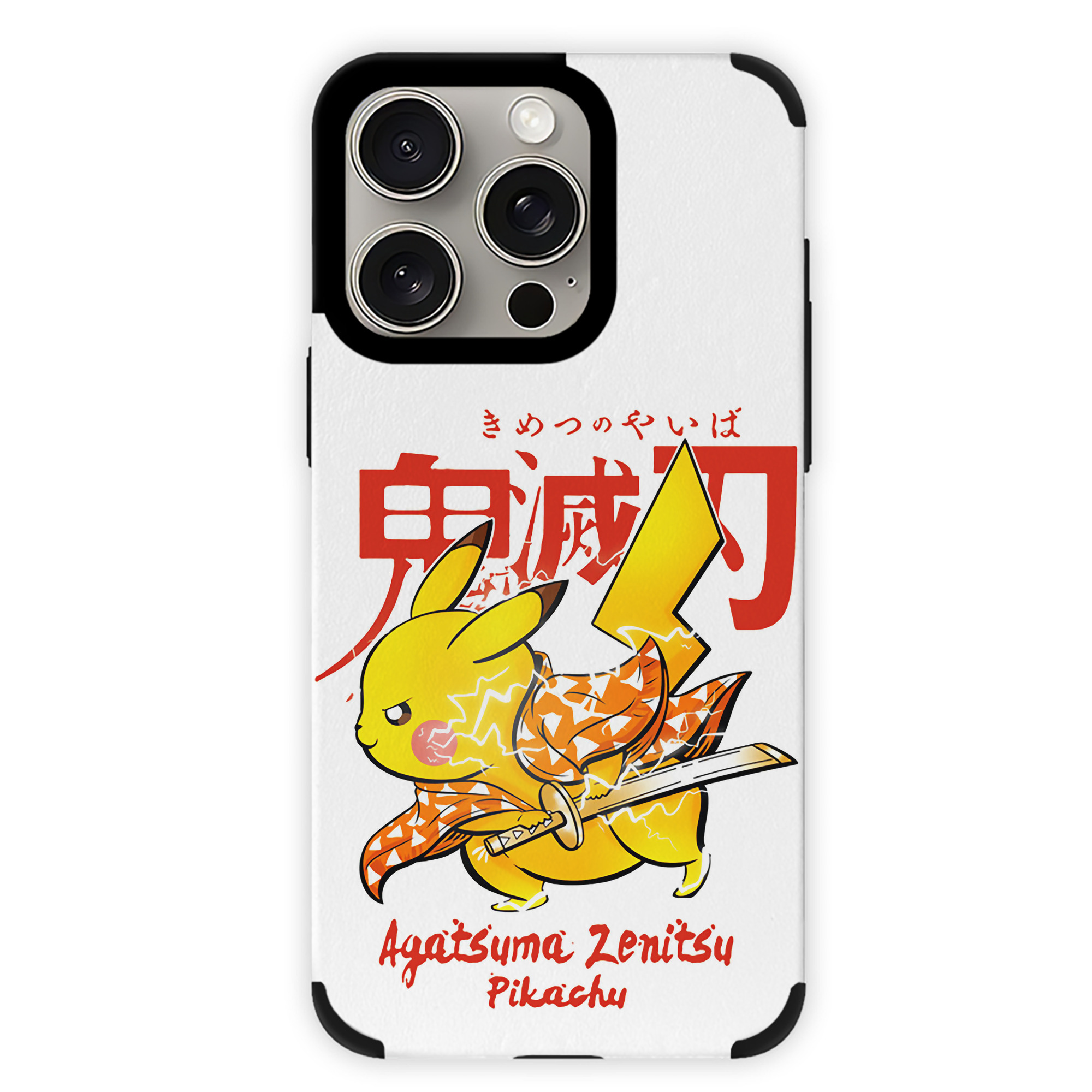 （画像用） 鬼滅の刃（きめつのやいば）我妻 善逸／あがつま ぜんいつ Agatsuma Zenitsu 【iPhone15ProMax対応】 PUレザー スマホケース 耐衝撃＆黄変防止