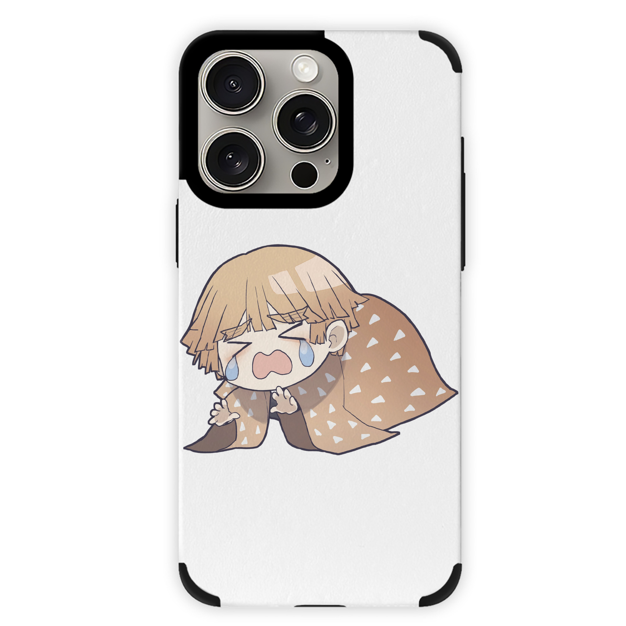 （画像用） 鬼滅の刃（きめつのやいば）我妻 善逸／あがつま ぜんいつ Agatsuma Zenitsu 【iPhone15ProMax対応】 PUレザー スマホケース 耐衝撃＆黄変防止