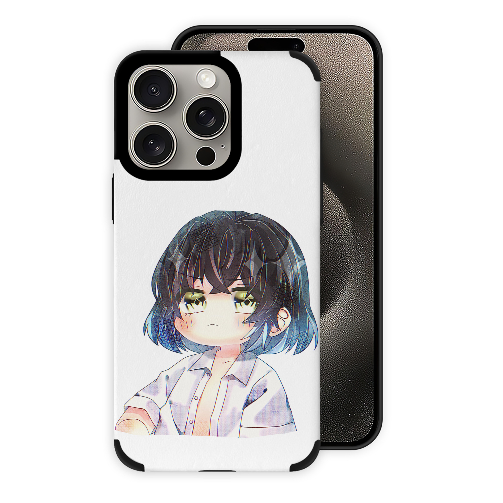 （画像用） 鬼滅の刃（きめつのやいば）嘴平 伊之助／はしびら いのすけ Hashibira Inosuke 【iPhone15ProMax対応】 PUレザー スマホケース 耐衝撃＆黄変防止