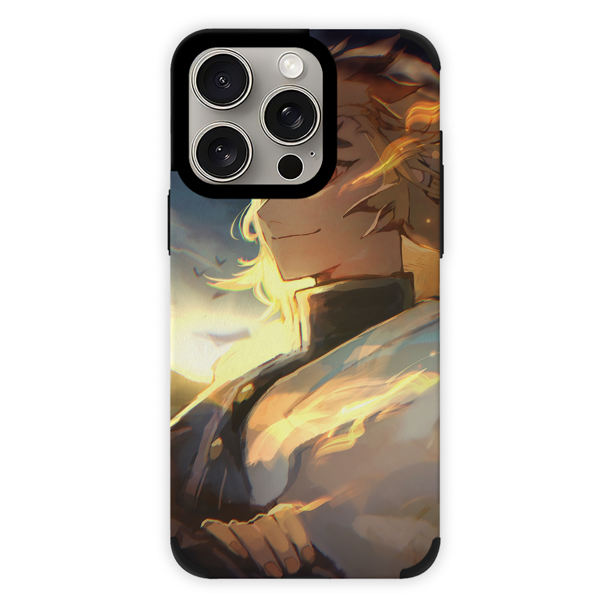 （画像用） 炎柱-煉󠄁獄 杏寿郎／れんごく きょうじゅろう Rengoku Kyoujurou 【iPhone15ProMax対応】 PUレザー スマホケース 耐衝撃＆黄変防止