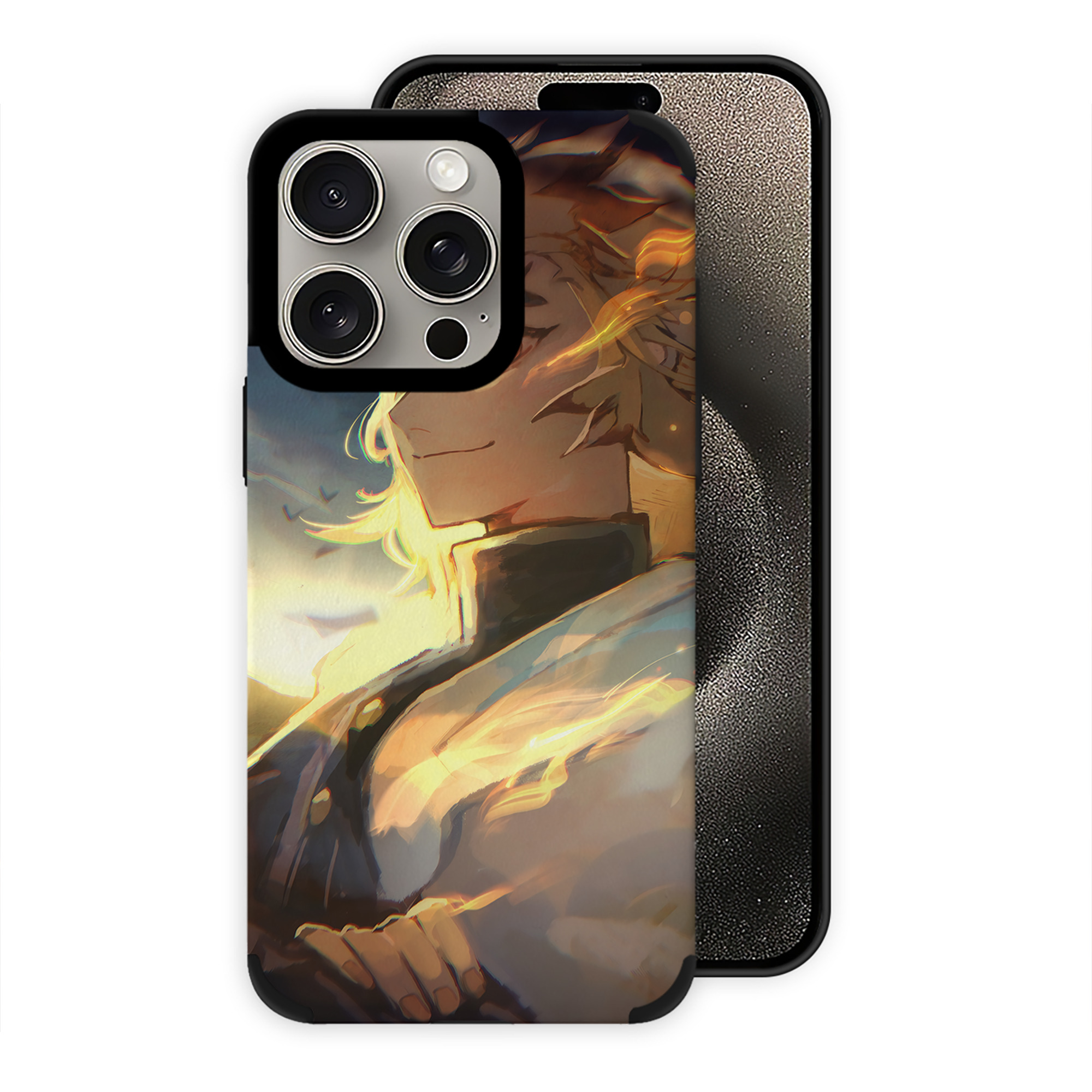 （画像用） 炎柱-煉󠄁獄 杏寿郎／れんごく きょうじゅろう Rengoku Kyoujurou 【iPhone15ProMax対応】 PUレザー スマホケース 耐衝撃＆黄変防止