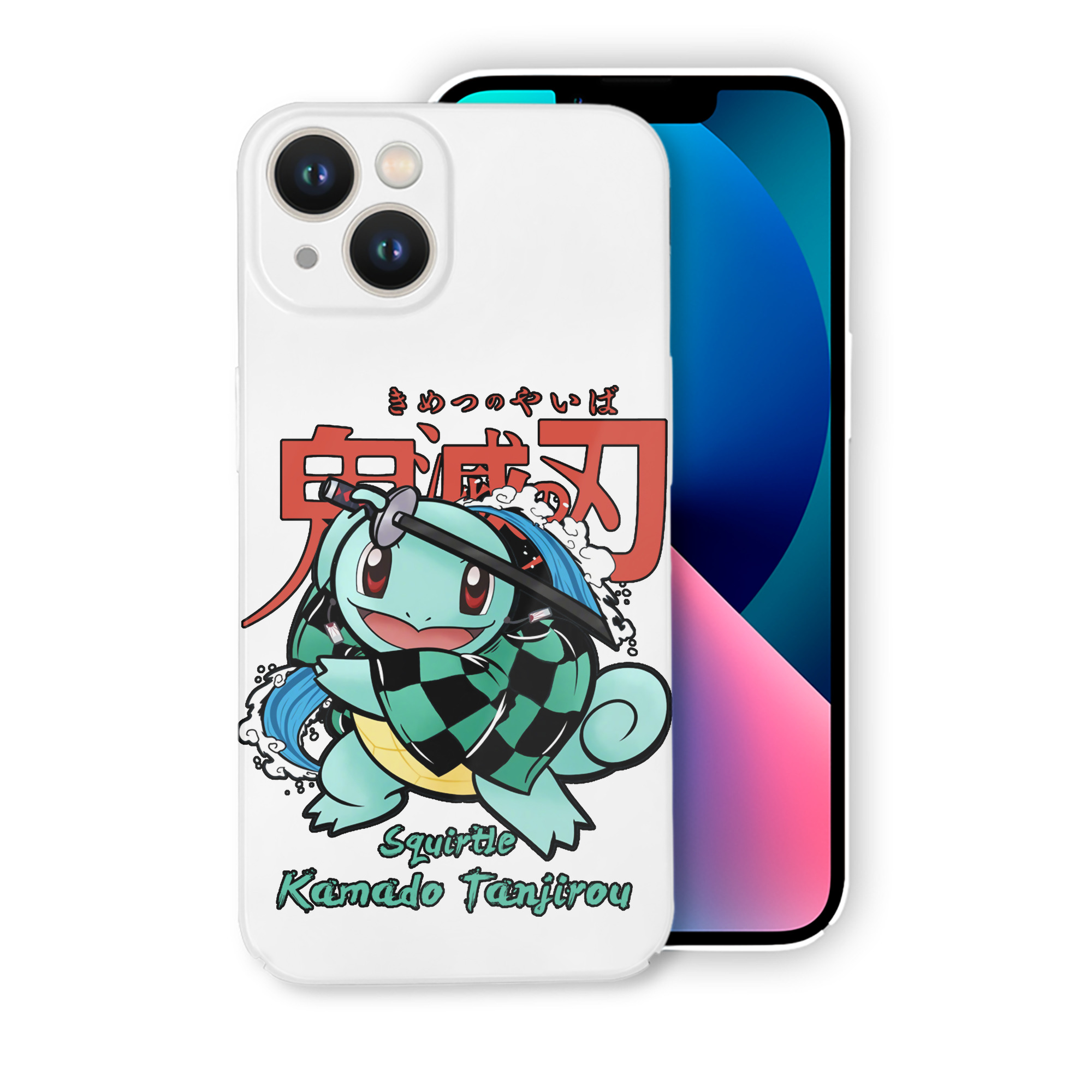 （画像用） 鬼滅の刃 竈門 炭治郎／かまど たんじろう Kamado Tanjirou 【iPhone 14シリーズ対応】ハードケース