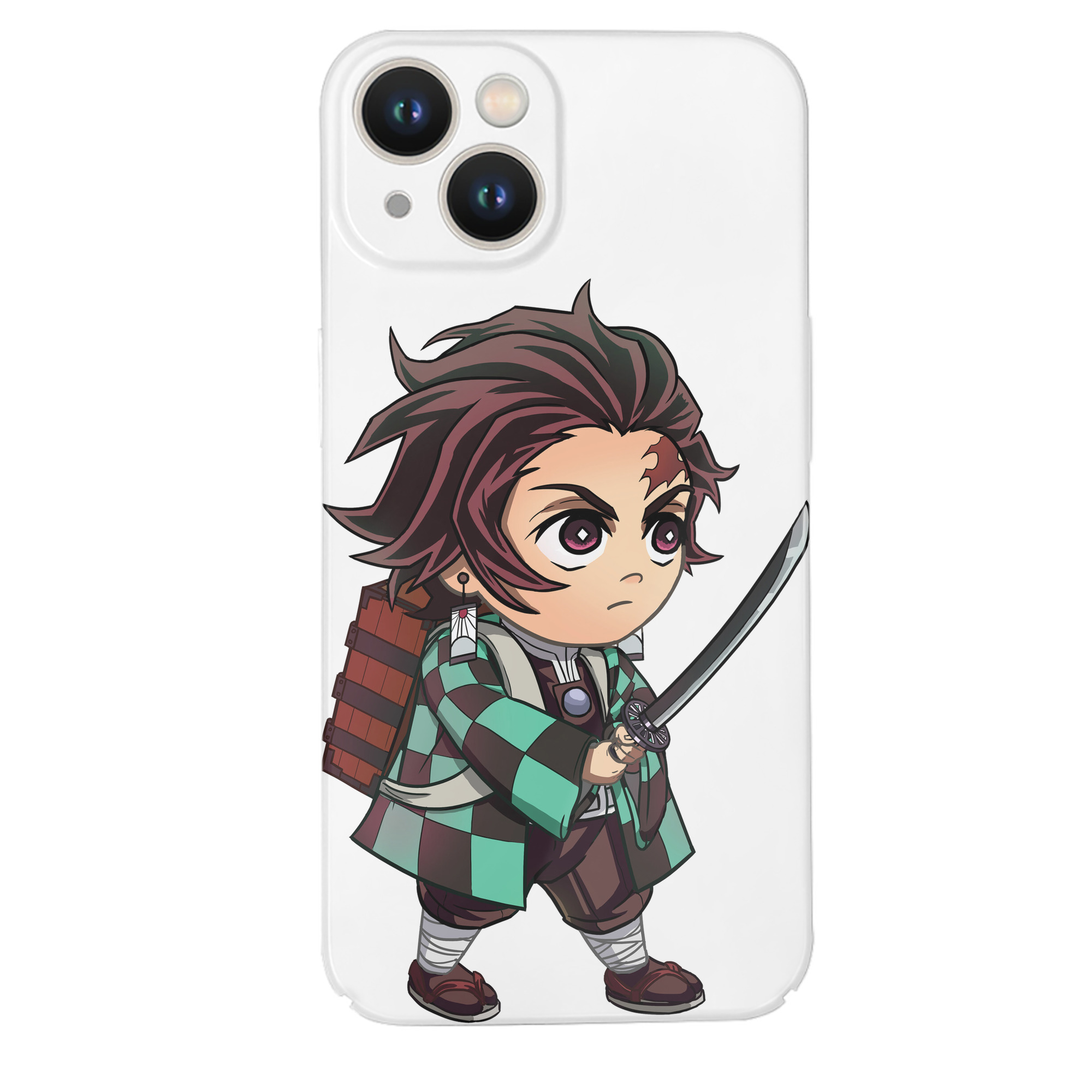（画像用） 鬼滅の刃 竈門 炭治郎／かまど たんじろう Kamado Tanjirou 【iPhone 14シリーズ対応】ハードケース