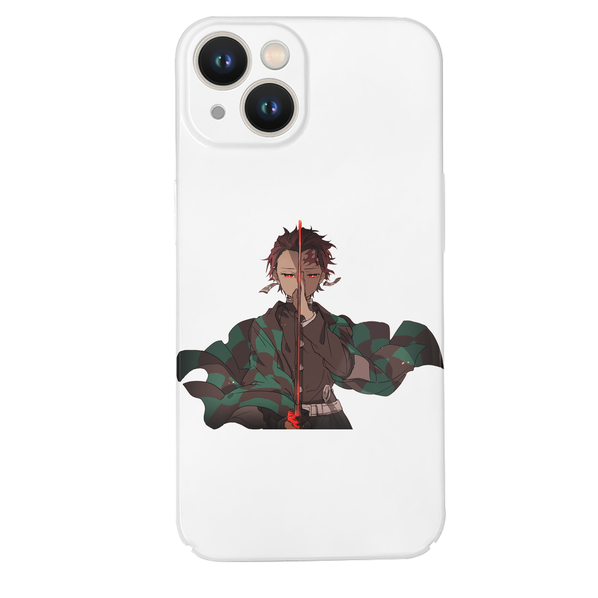 （画像用） 鬼滅の刃 竈門 炭治郎／かまど たんじろう Kamado Tanjirou 【iPhone 14シリーズ対応】ハードケース