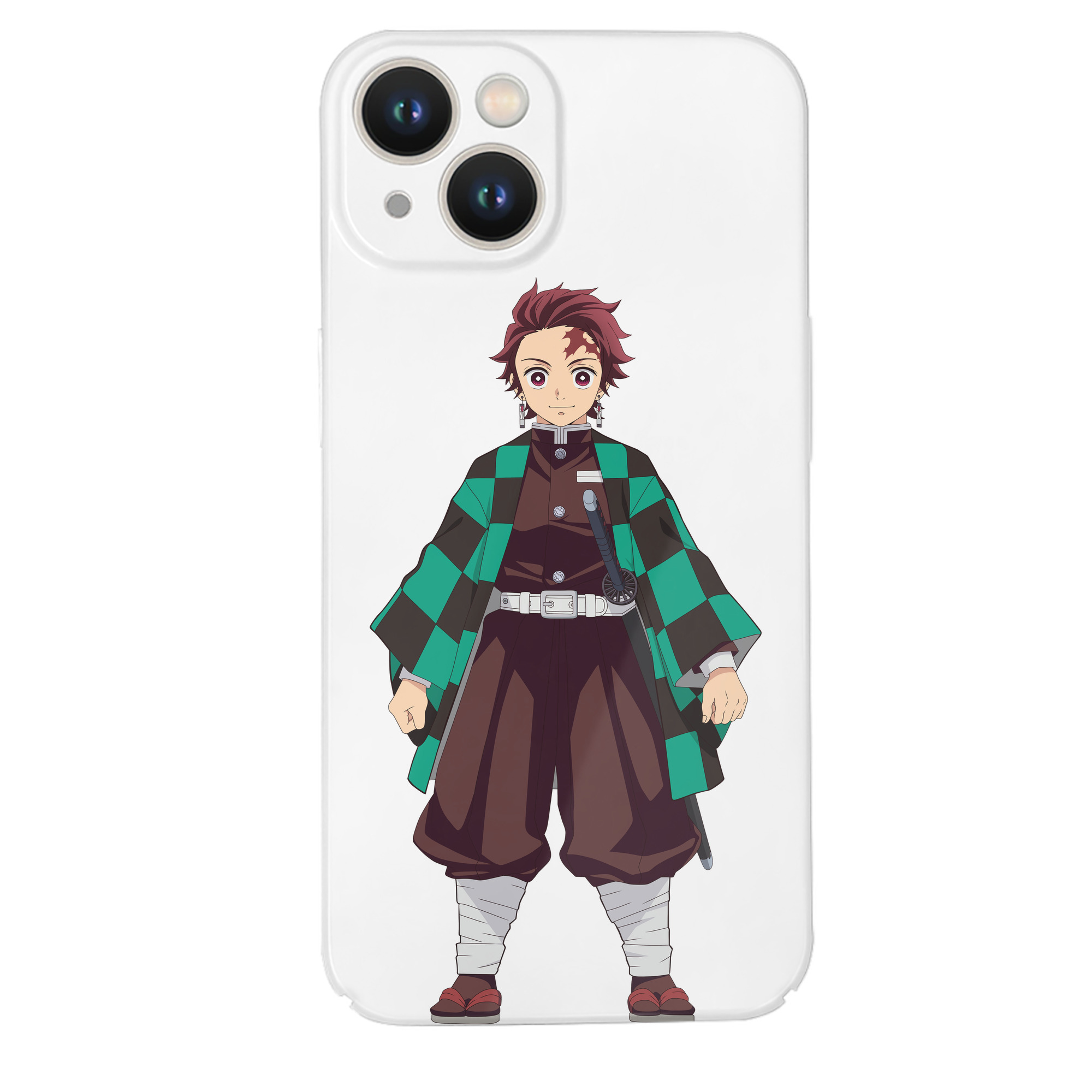 （画像用） 鬼滅の刃 竈門 炭治郎／かまど たんじろう Kamado Tanjirou 【iPhone 14シリーズ対応】ハードケース