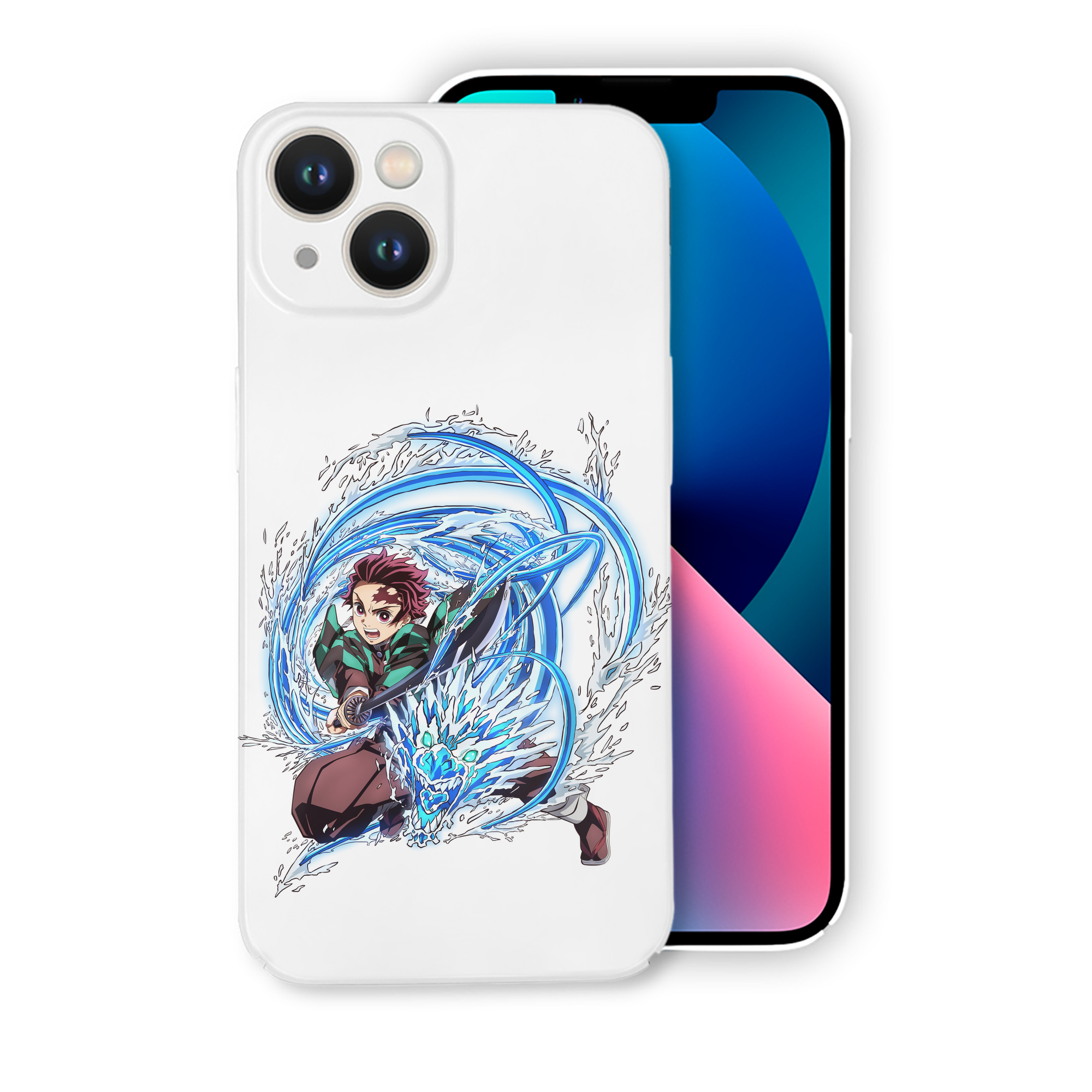 （画像用） 鬼滅の刃 竈門 炭治郎／かまど たんじろう Kamado Tanjirou 【iPhone 14シリーズ対応】ハードケース