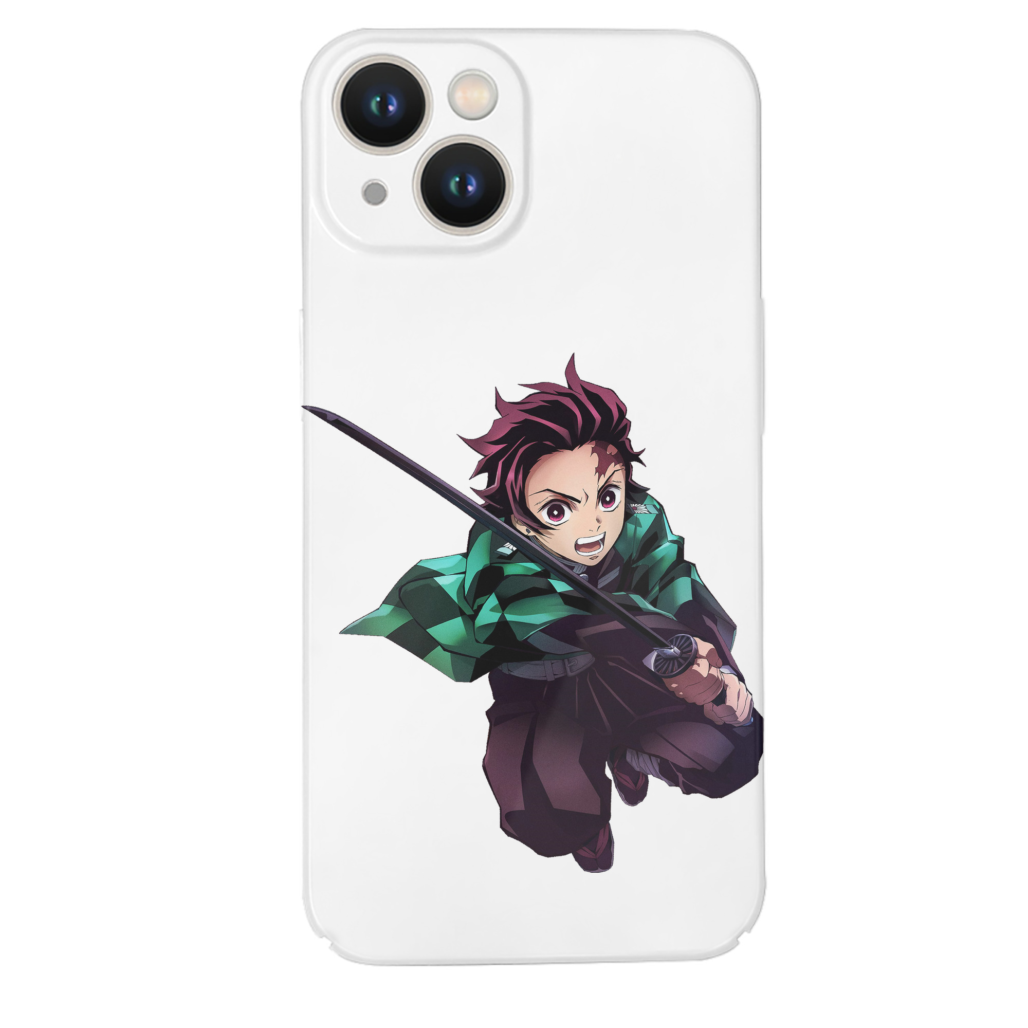 （画像用） 鬼滅の刃 竈門 炭治郎／かまど たんじろう Kamado Tanjirou 【iPhone 14シリーズ対応】ハードケース