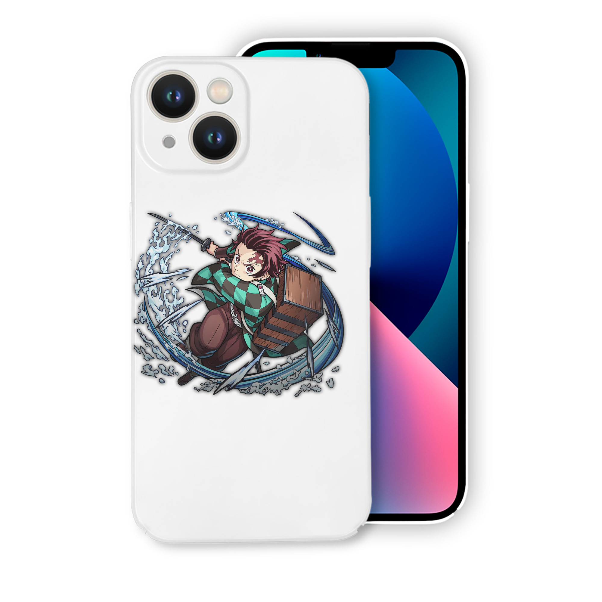 （画像用） 鬼滅の刃 竈門 炭治郎／かまど たんじろう Kamado Tanjirou 【iPhone 14シリーズ対応】ハードケース