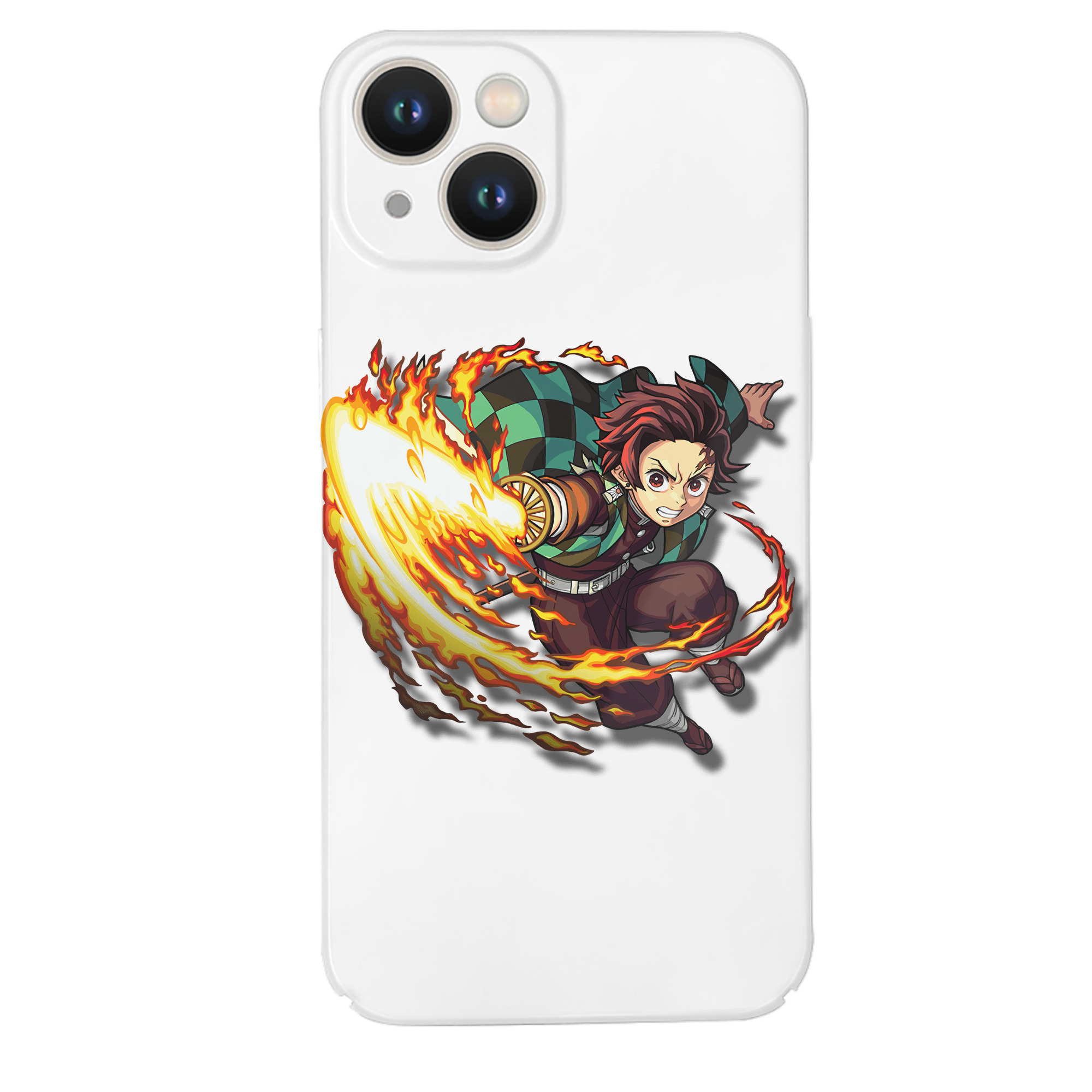 （画像用） 鬼滅の刃 竈門 炭治郎／かまど たんじろう Kamado Tanjirou 【iPhone 14シリーズ対応】ハードケース