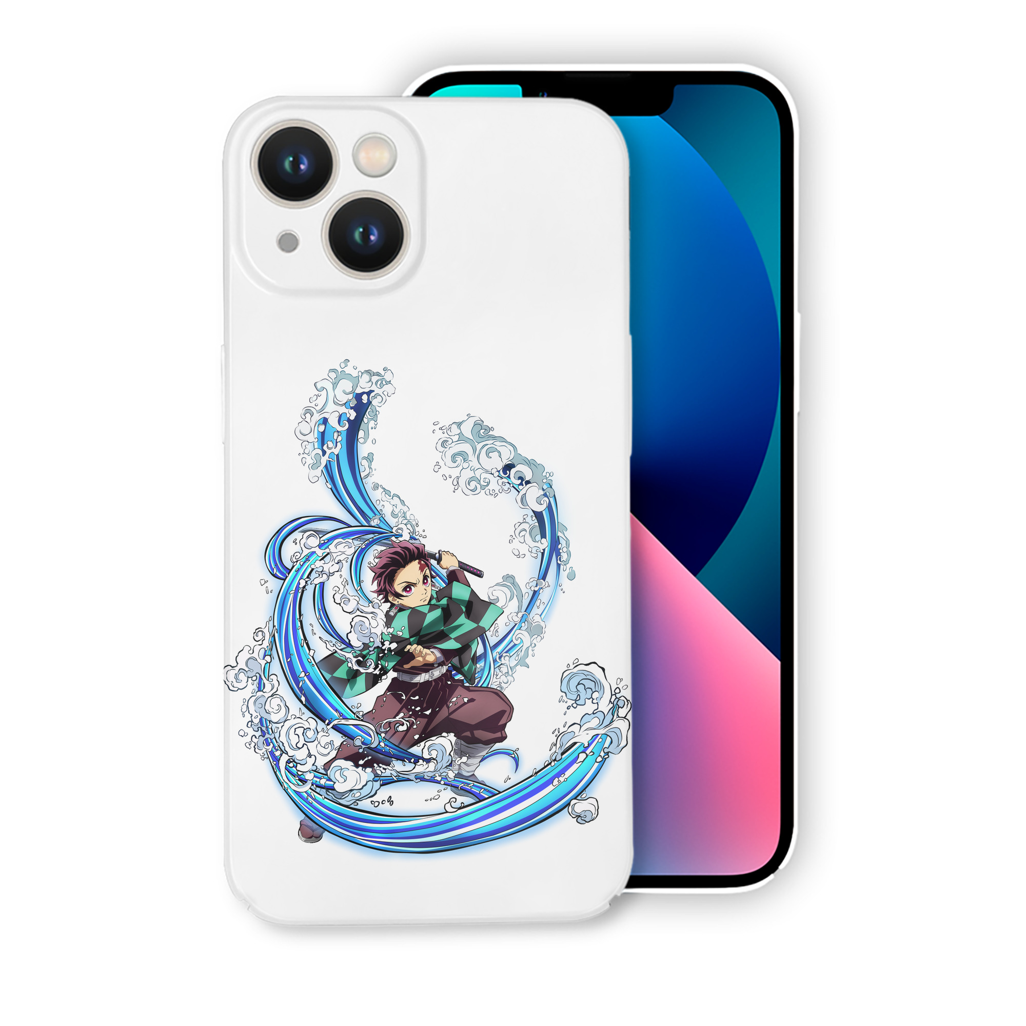 （画像用） 鬼滅の刃 竈門 炭治郎／かまど たんじろう Kamado Tanjirou 【iPhone 14シリーズ対応】ハードケース