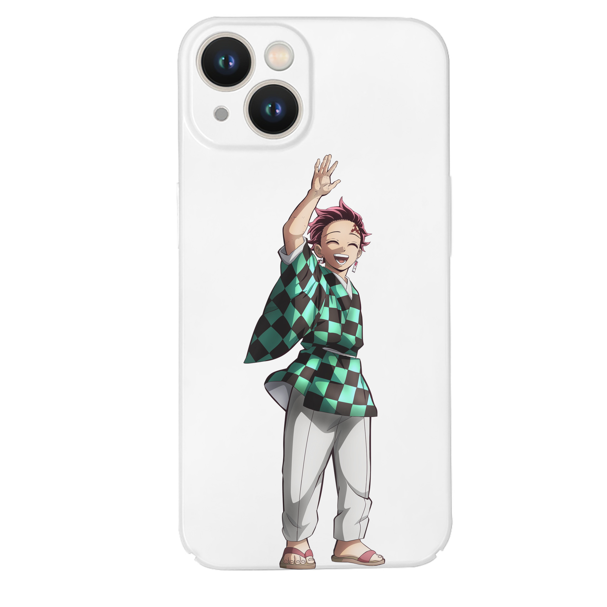（画像用） 鬼滅の刃 竈門 炭治郎／かまど たんじろう Kamado Tanjirou 【iPhone 14シリーズ対応】ハードケース