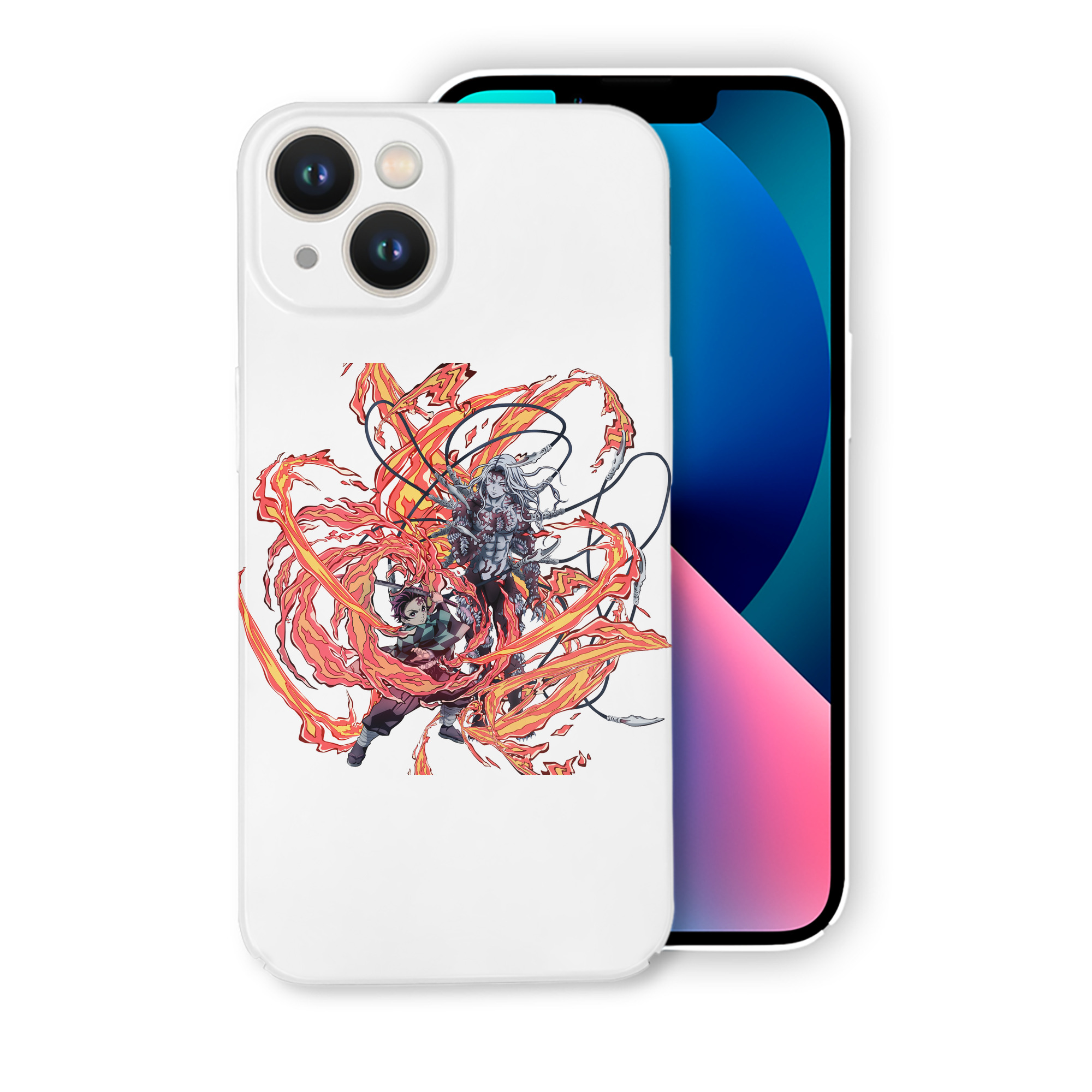 （画像用） 鬼滅の刃 竈門 炭治郎／かまど たんじろう Kamado Tanjirou 【iPhone 14シリーズ対応】ハードケース