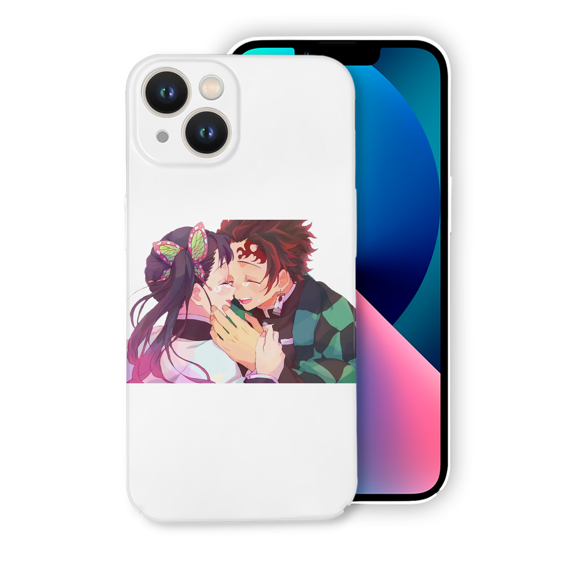 （画像用） 鬼滅の刃 竈門 炭治郎／かまど たんじろう Kamado Tanjirou 【iPhone 14シリーズ対応】ハードケース