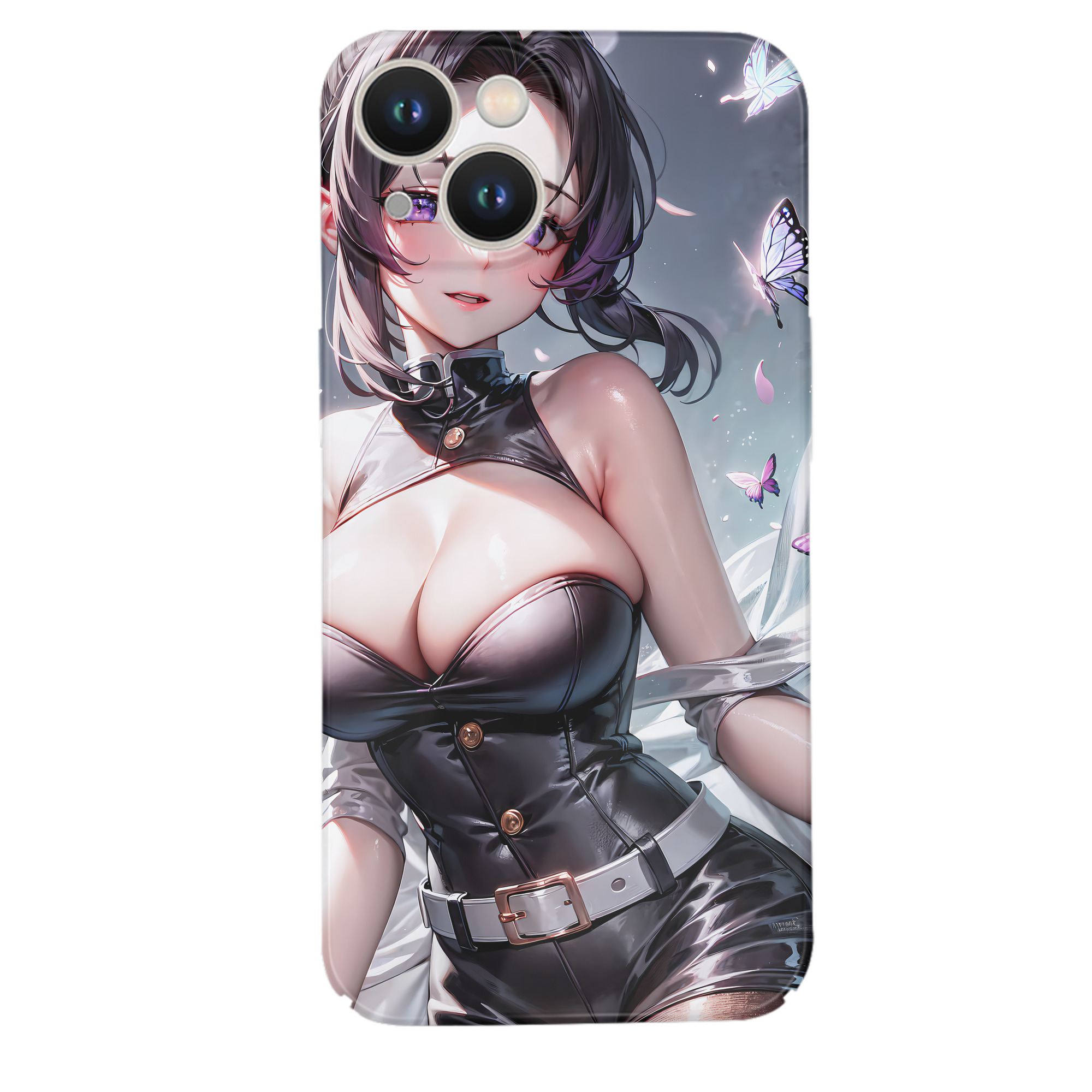 （画像用） 鬼滅の刃（きめつのやいば）蟲柱-胡蝶 しのぶ／こちょう しのぶ Kochou Shinobu 【iPhone 14シリーズ対応】ハードケース
