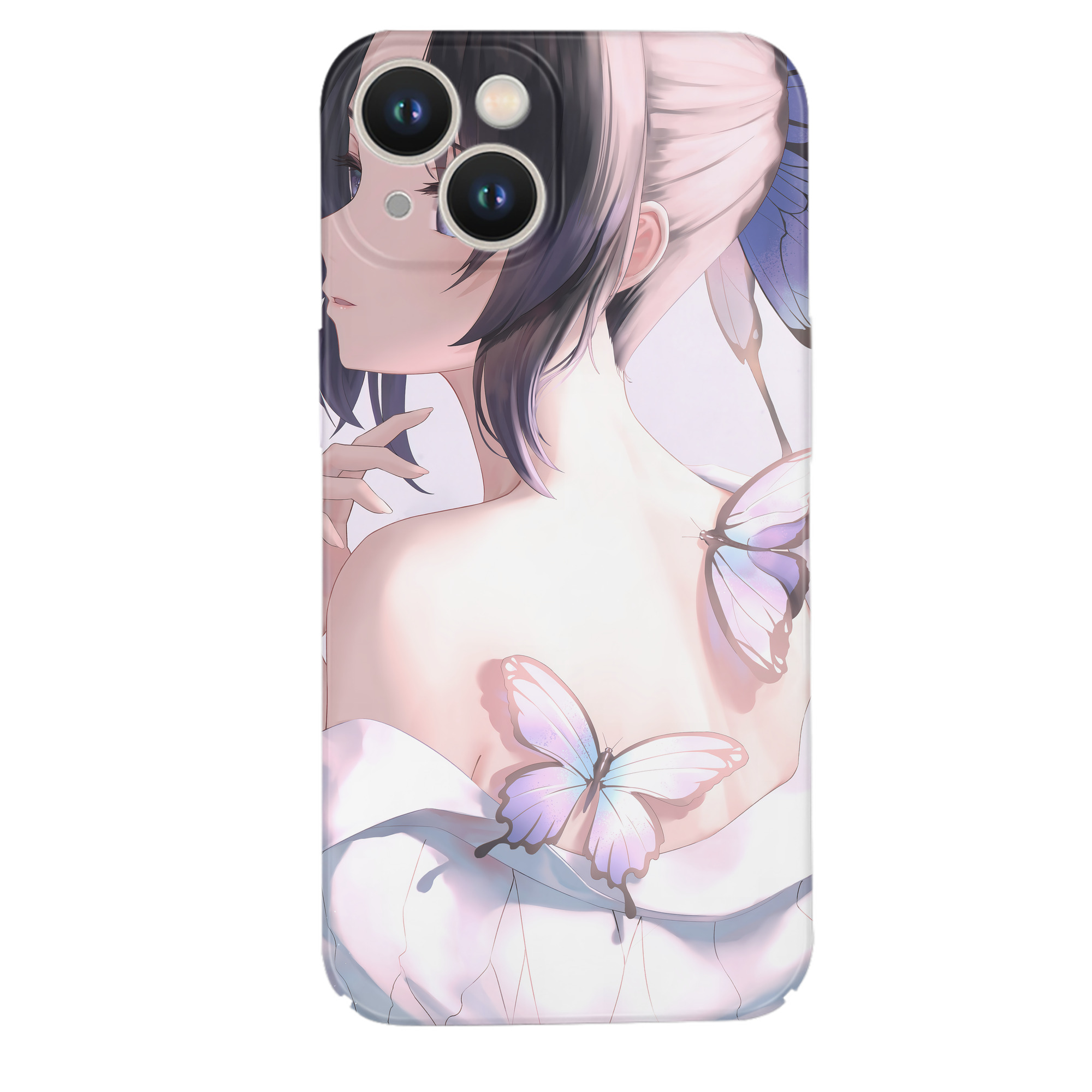 （画像用） 鬼滅の刃（きめつのやいば）蟲柱-胡蝶 しのぶ／こちょう しのぶ Kochou Shinobu 【iPhone 14シリーズ対応】ハードケース