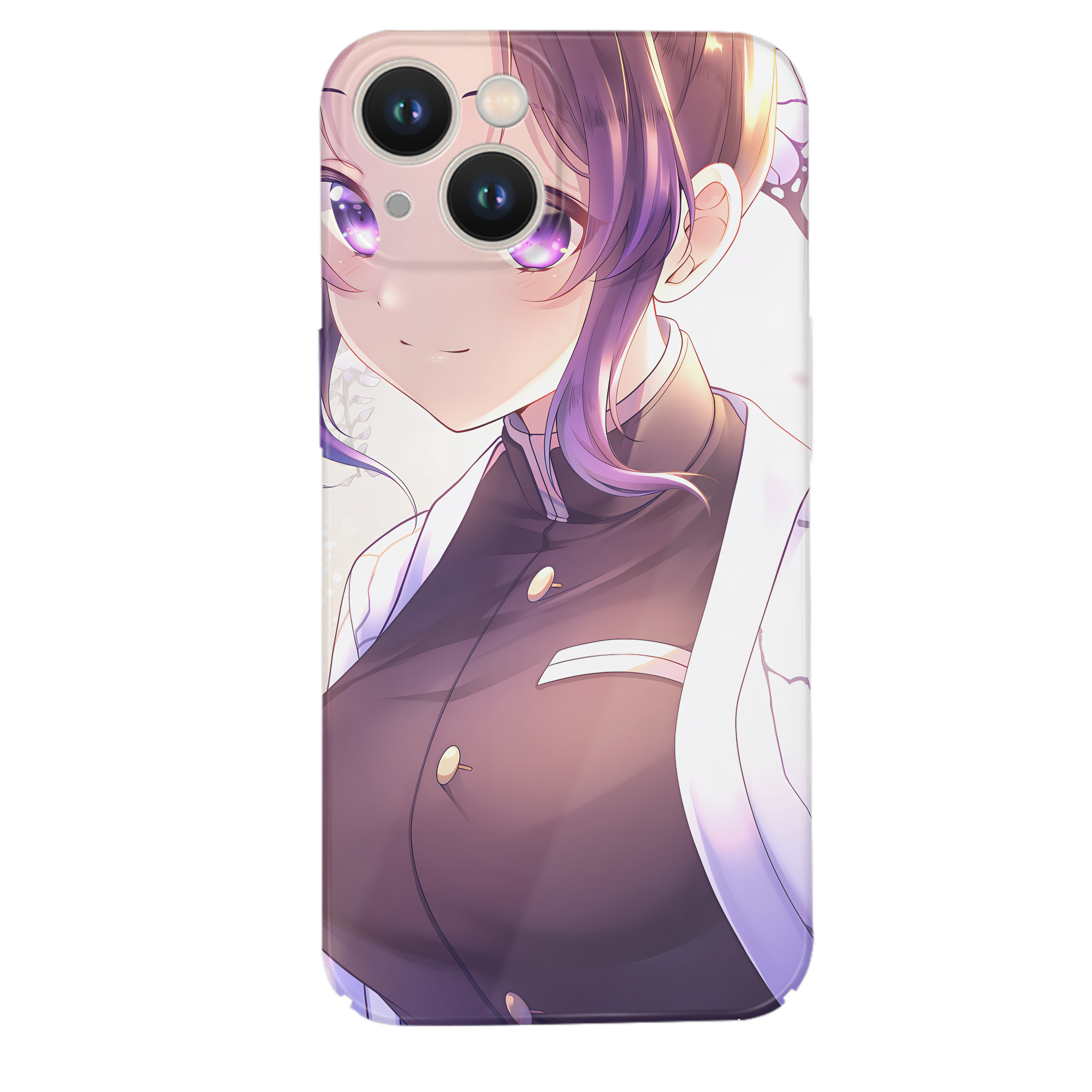 （画像用） 鬼滅の刃（きめつのやいば）蟲柱-胡蝶 しのぶ／こちょう しのぶ Kochou Shinobu 【iPhone 14シリーズ対応】ハードケース