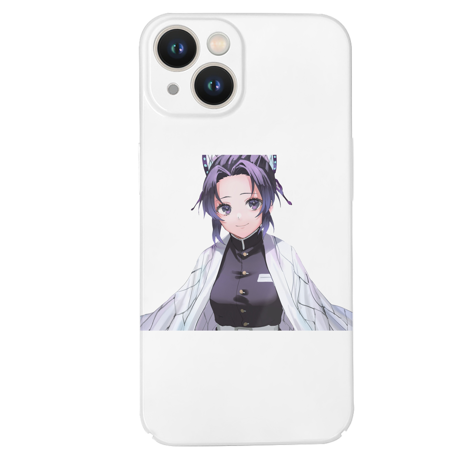 （画像用） 鬼滅の刃（きめつのやいば）蟲柱-胡蝶 しのぶ／こちょう しのぶ Kochou Shinobu 【iPhone 14シリーズ対応】ハードケース