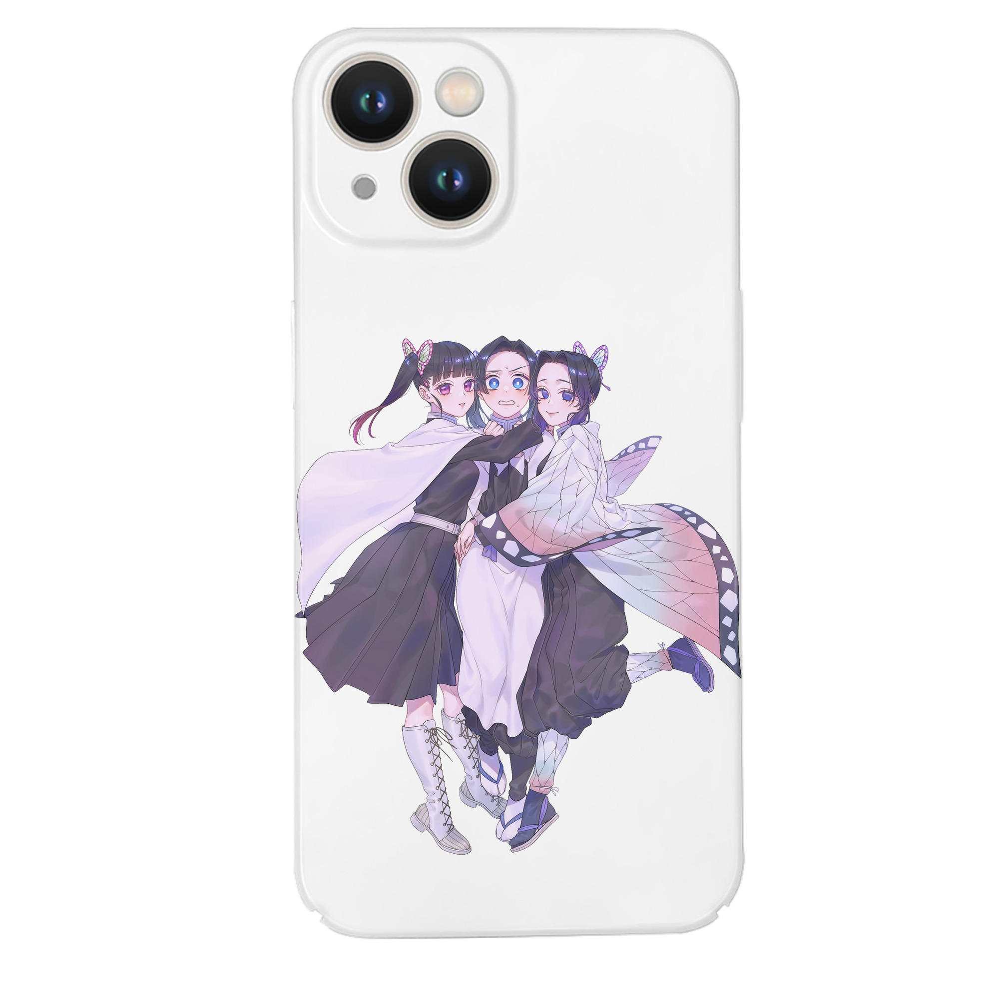 （画像用） 鬼滅の刃（きめつのやいば）蟲柱-胡蝶 しのぶ／こちょう しのぶ Kochou Shinobu 【iPhone 14シリーズ対応】ハードケース
