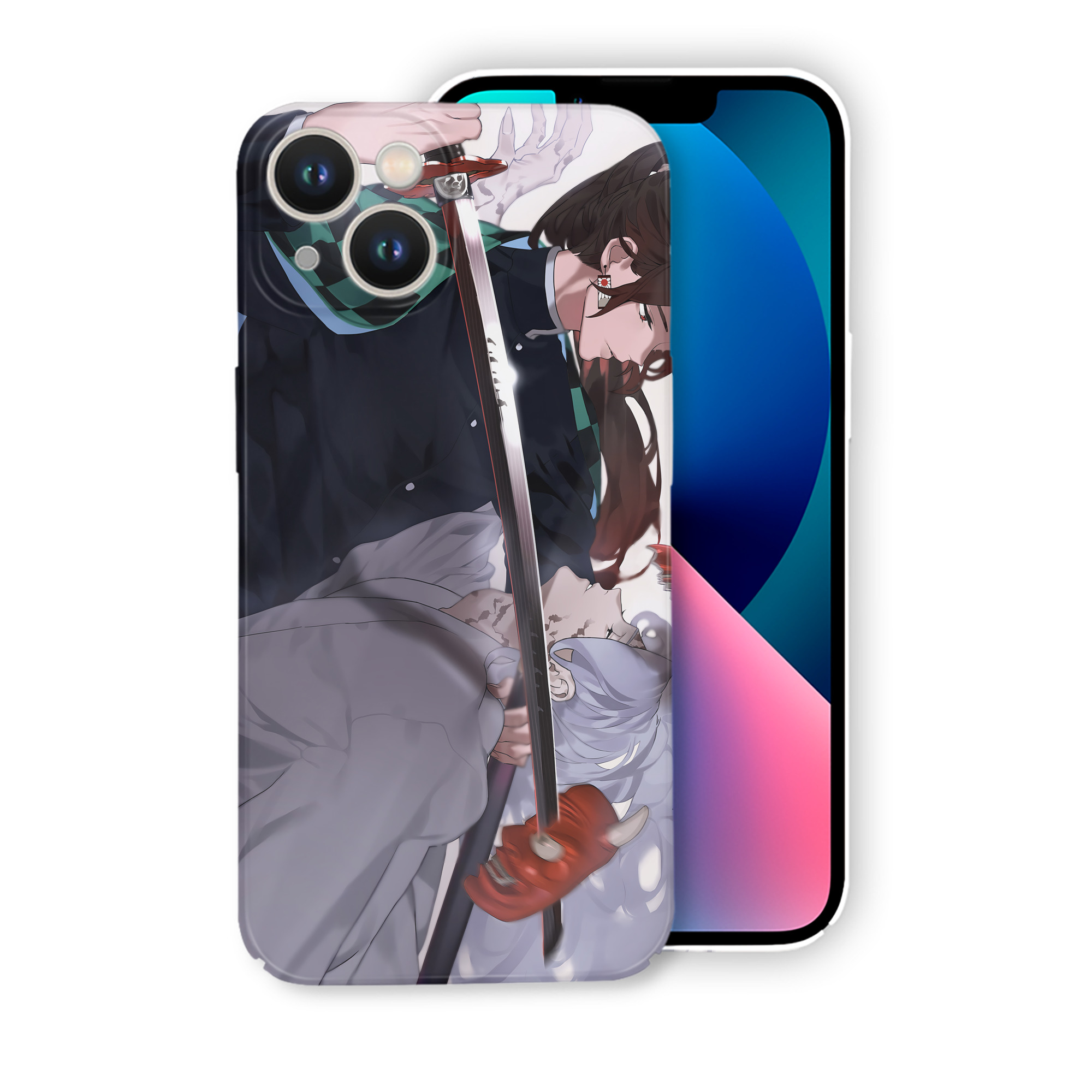 （画像用） 鬼滅の刃（きめつのやいば）竈門 炭治郎／かまど たんじろう Kamado Tanjirou 【iPhone 14シリーズ対応】ハードケース