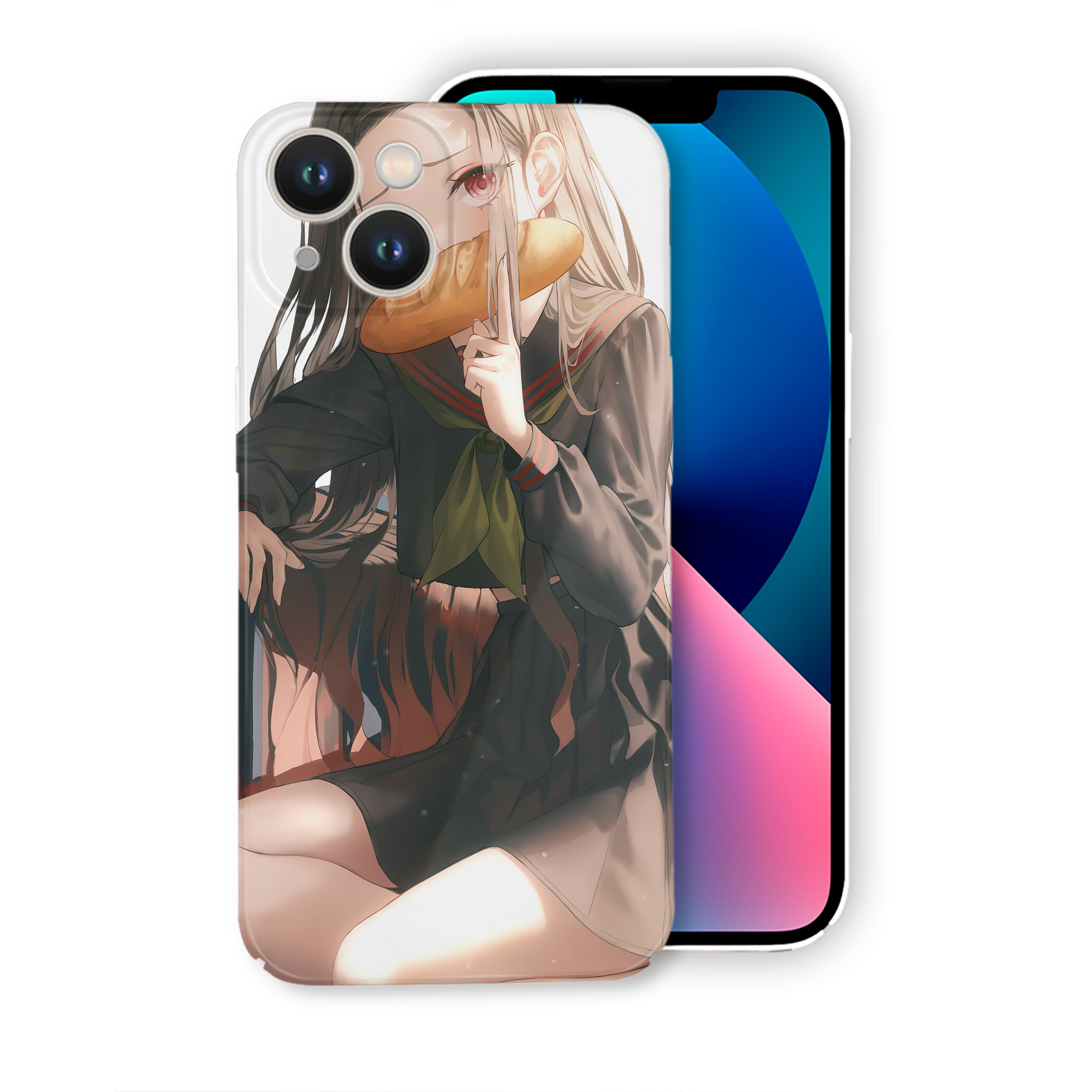 （画像用） 鬼滅の刃（きめつのやいば）竈門 禰󠄀豆子／かまど ねずこ Kamado Nezuko 【iPhone 14シリーズ対応】ハードケース