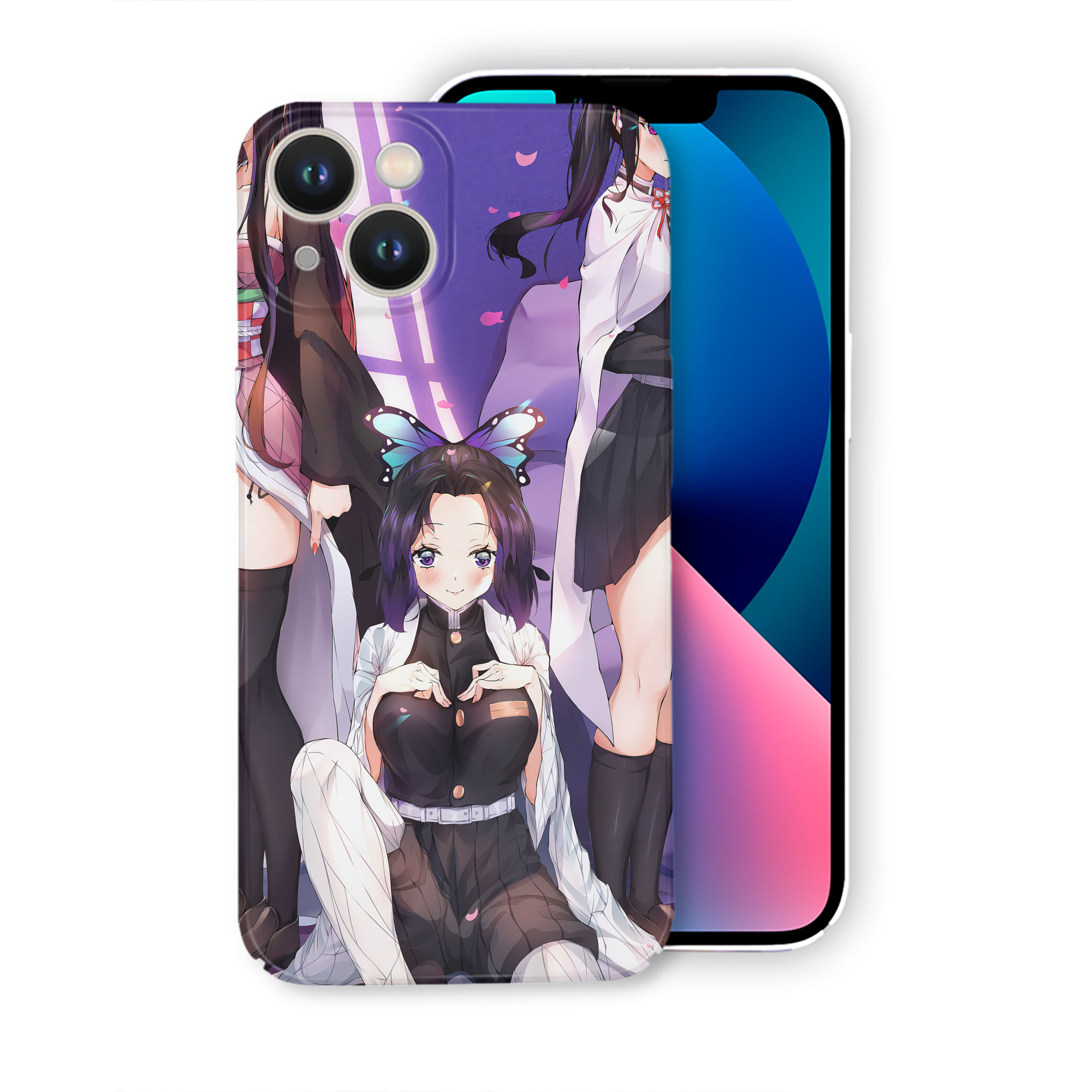 （画像用） 鬼滅の刃（きめつのやいば）竈門 禰󠄀豆子／かまど ねずこ Kamado Nezuko 【iPhone 14シリーズ対応】ハードケース