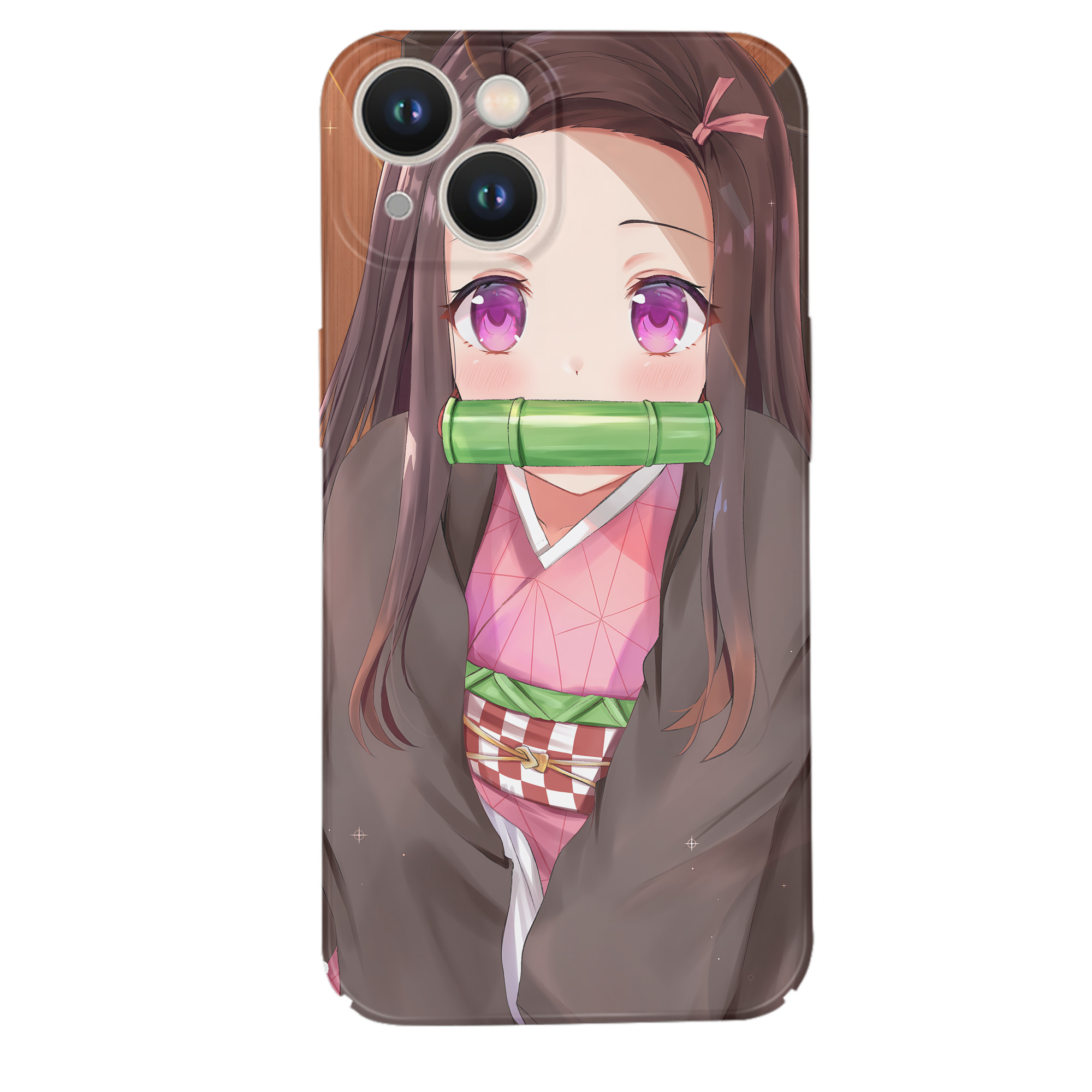 （画像用） 鬼滅の刃（きめつのやいば）竈門 禰󠄀豆子／かまど ねずこ Kamado Nezuko 【iPhone 14シリーズ対応】ハードケース