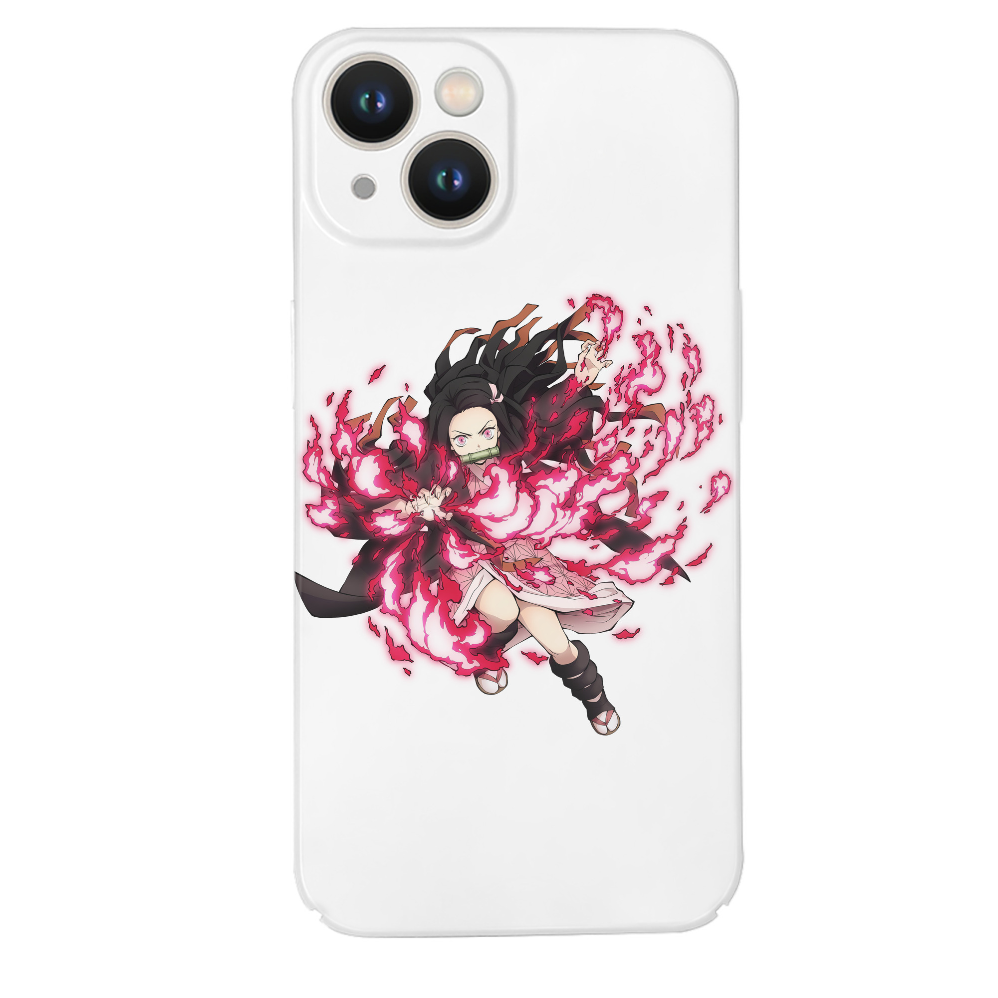 （画像用） 鬼滅の刃（きめつのやいば）竈門 禰󠄀豆子／かまど ねずこ Kamado Nezuko 【iPhone 14シリーズ対応】ハードケース