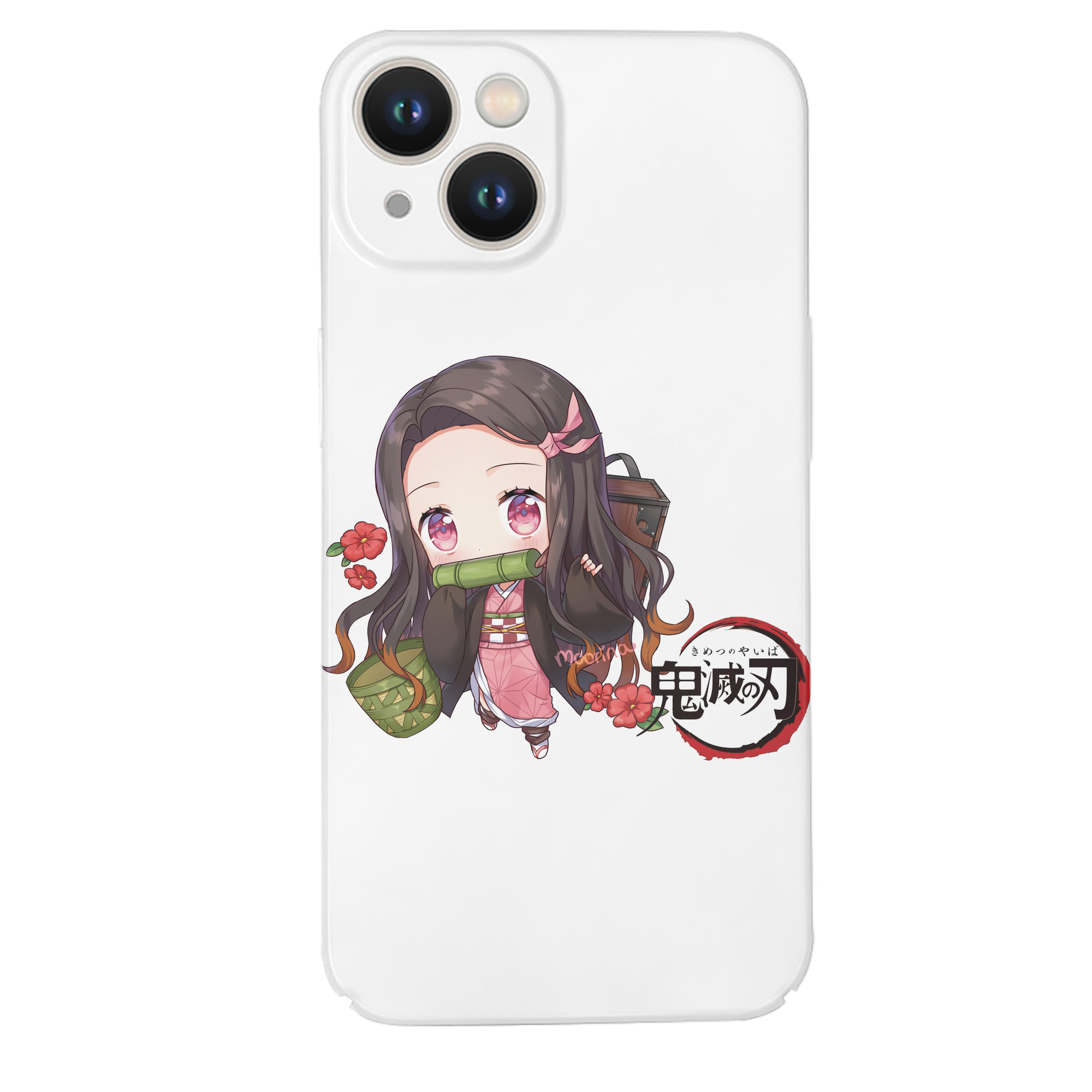（画像用） 鬼滅の刃（きめつのやいば）竈門 禰󠄀豆子／かまど ねずこ Kamado Nezuko 【iPhone 14シリーズ対応】ハードケース