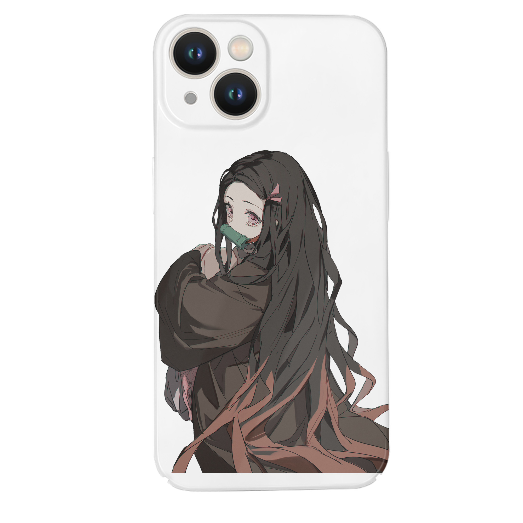 （画像用） 鬼滅の刃（きめつのやいば）竈門 禰󠄀豆子／かまど ねずこ Kamado Nezuko 【iPhone 14シリーズ対応】ハードケース
