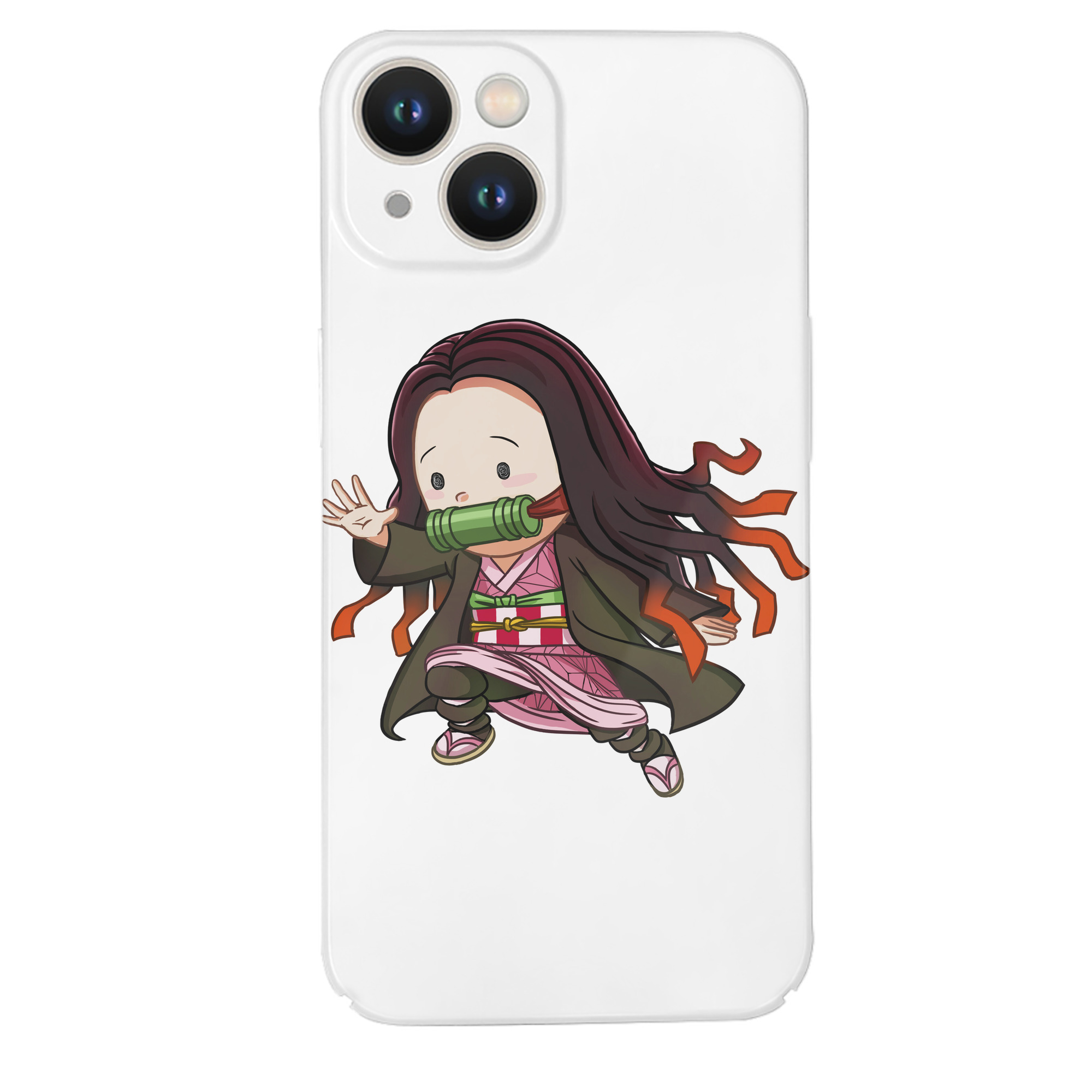 （画像用） 鬼滅の刃（きめつのやいば）竈門 禰󠄀豆子／かまど ねずこ Kamado Nezuko 【iPhone 14シリーズ対応】ハードケース