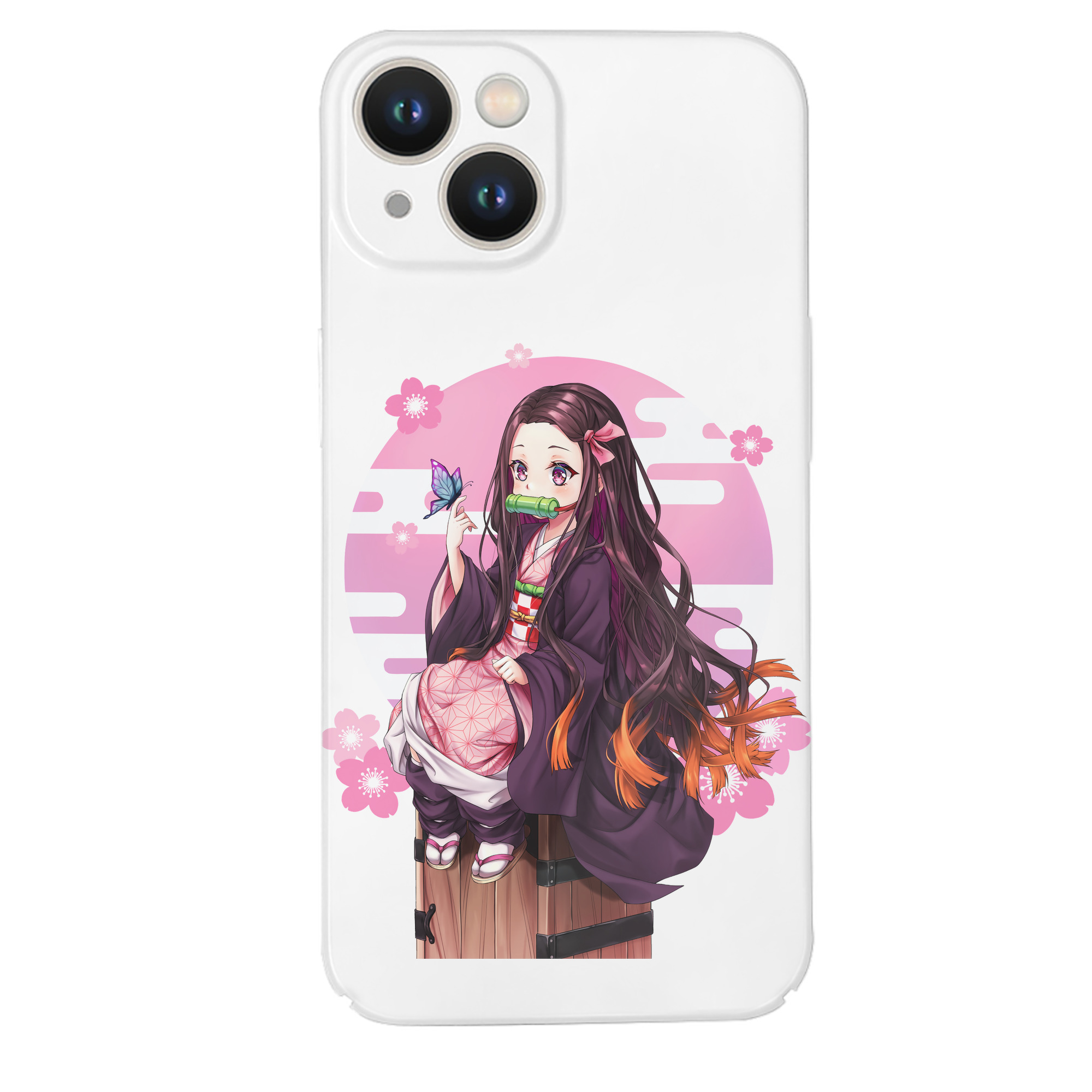 （画像用） 鬼滅の刃（きめつのやいば）竈門 禰󠄀豆子／かまど ねずこ Kamado Nezuko 【iPhone 14シリーズ対応】ハードケース