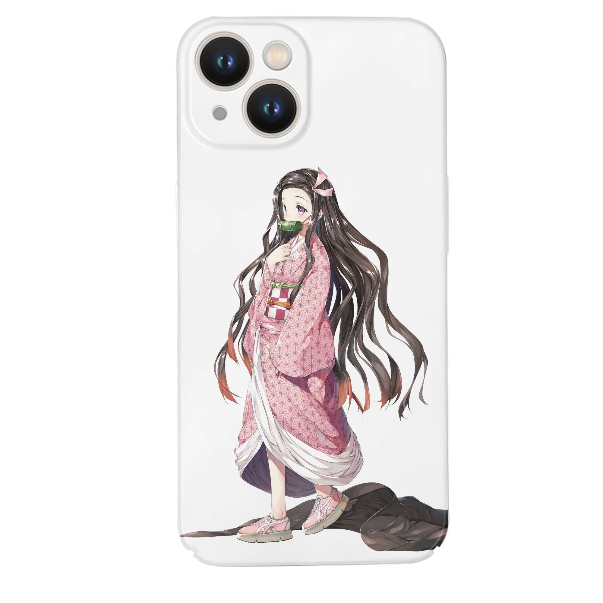 （画像用） 鬼滅の刃（きめつのやいば）竈門 禰󠄀豆子／かまど ねずこ Kamado Nezuko 【iPhone 14シリーズ対応】ハードケース