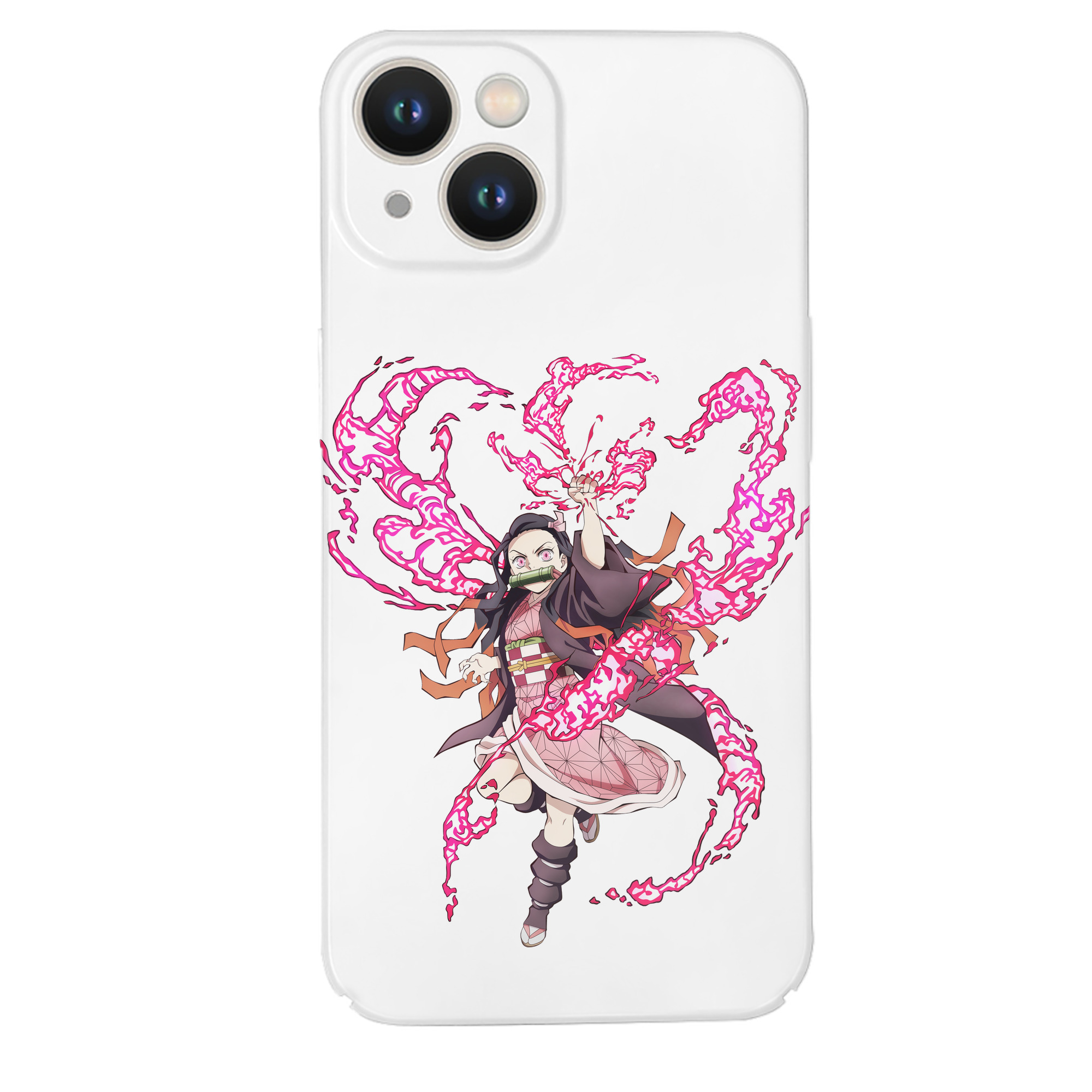 （画像用） 鬼滅の刃（きめつのやいば）竈門 禰󠄀豆子／かまど ねずこ Kamado Nezuko 【iPhone 14シリーズ対応】ハードケース