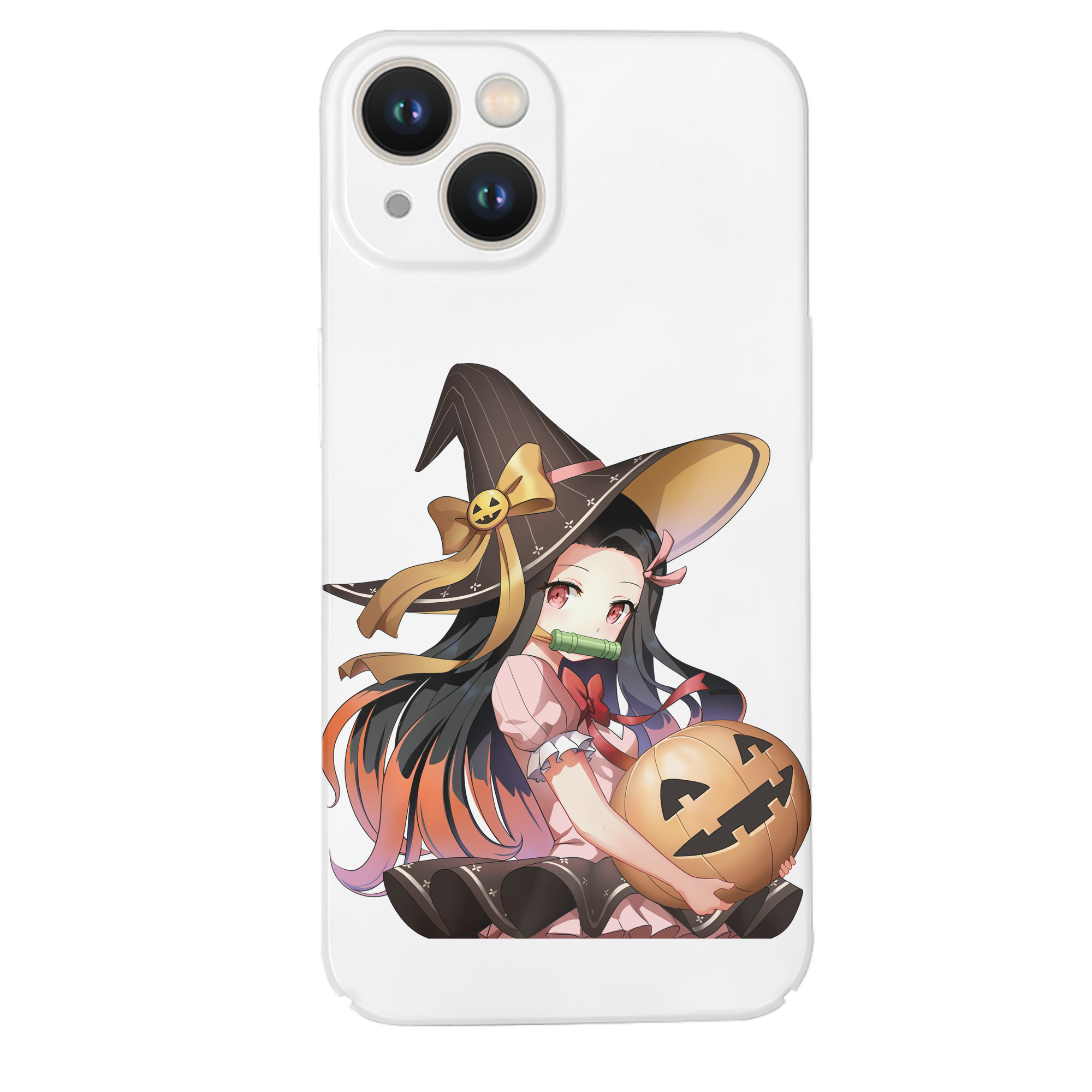（画像用） 鬼滅の刃（きめつのやいば）竈門 禰󠄀豆子／かまど ねずこ Kamado Nezuko 【iPhone 14シリーズ対応】ハードケース