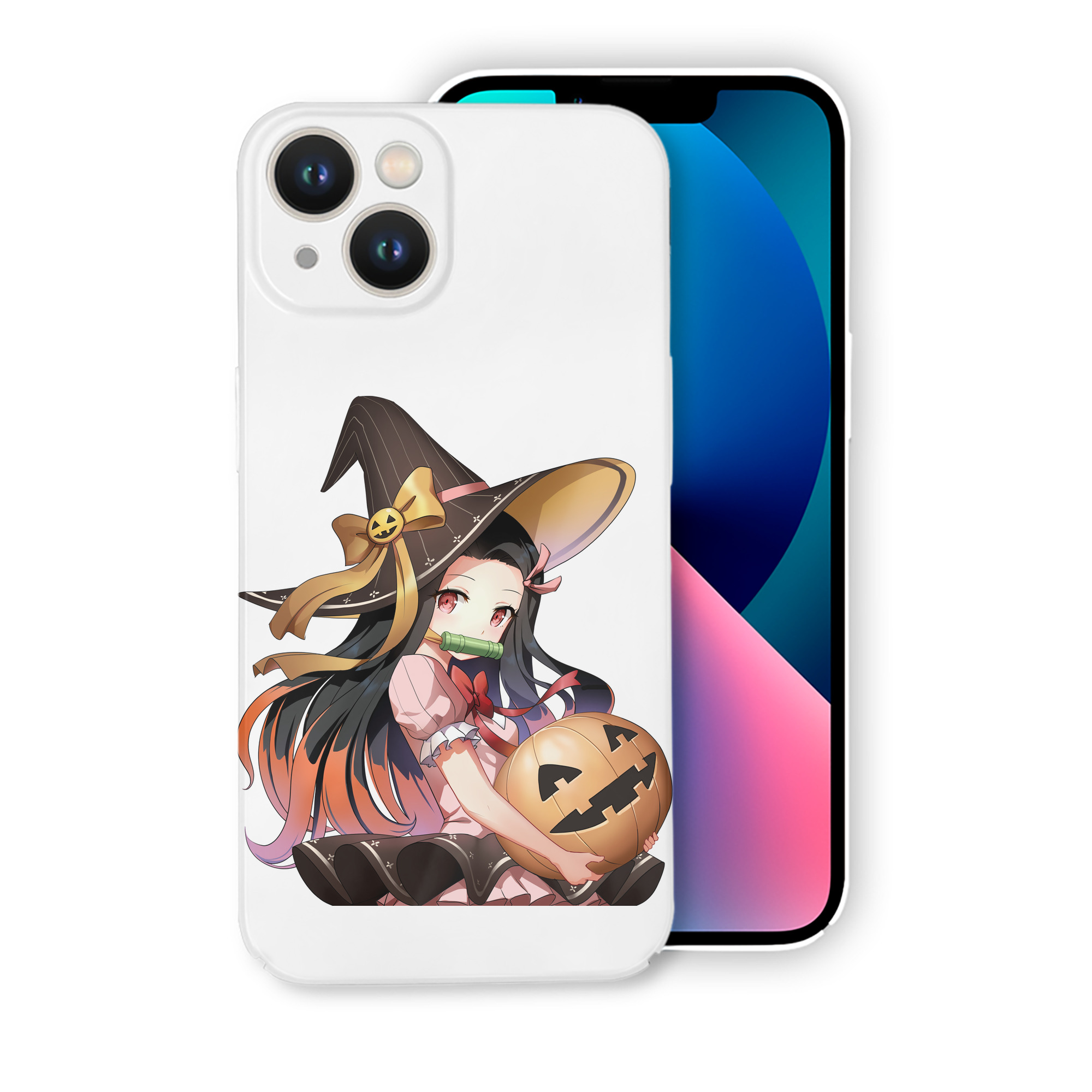 （画像用） 鬼滅の刃（きめつのやいば）竈門 禰󠄀豆子／かまど ねずこ Kamado Nezuko 【iPhone 14シリーズ対応】ハードケース