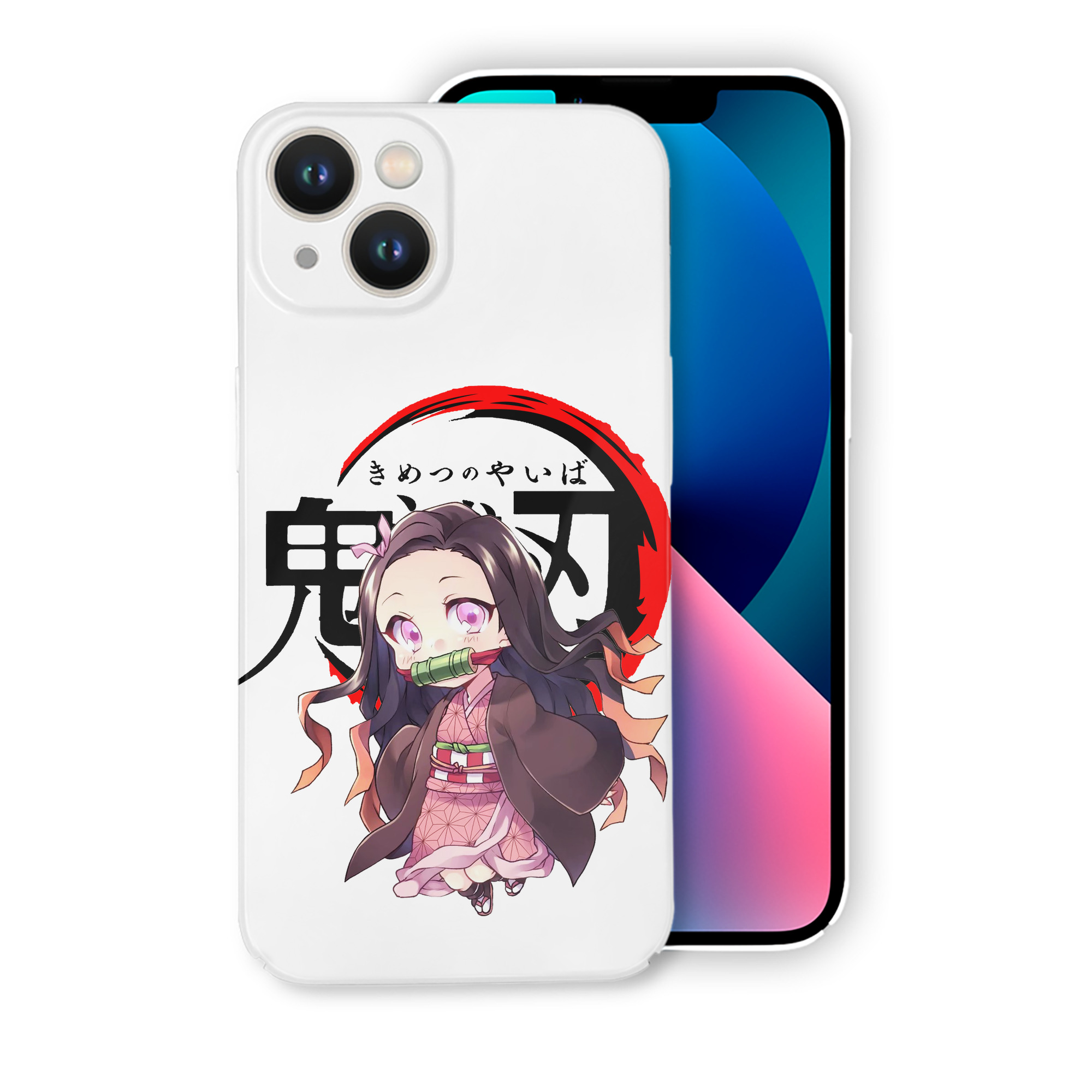 （画像用） 鬼滅の刃（きめつのやいば）竈門 禰󠄀豆子／かまど ねずこ Kamado Nezuko 【iPhone 14シリーズ対応】ハードケース