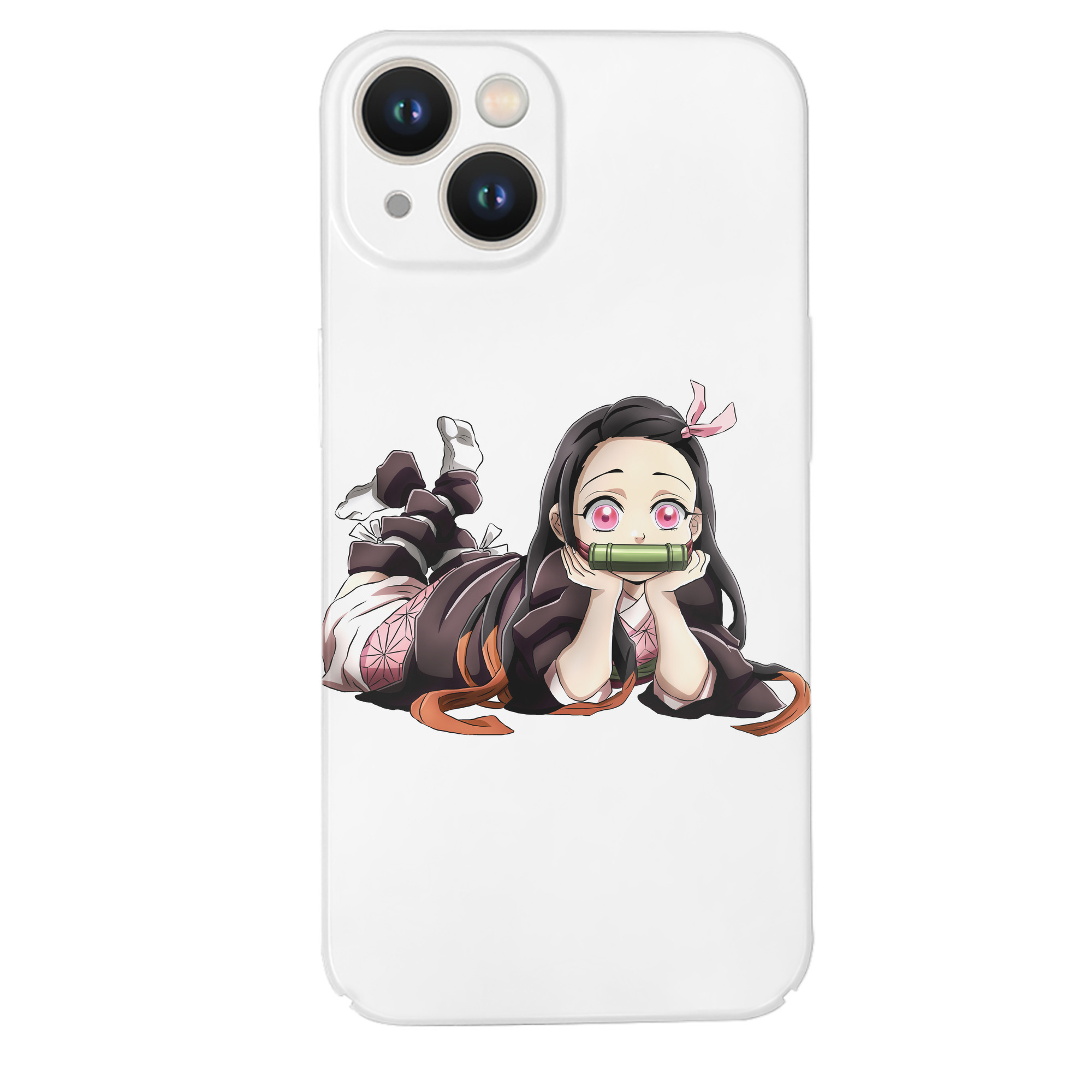 （画像用） 鬼滅の刃（きめつのやいば）竈門 禰󠄀豆子／かまど ねずこ Kamado Nezuko 【iPhone 14シリーズ対応】ハードケース